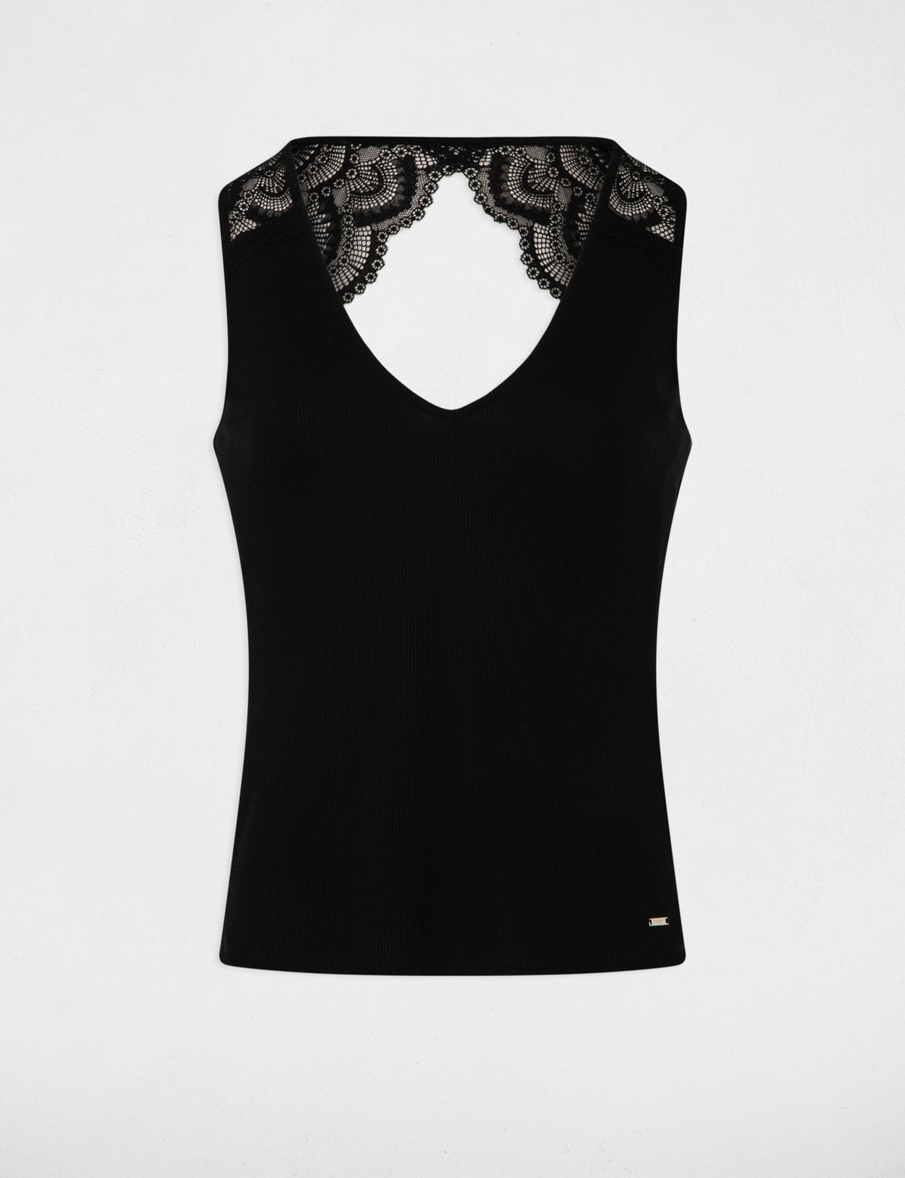 vest top in lace black women Vest top in lace black women