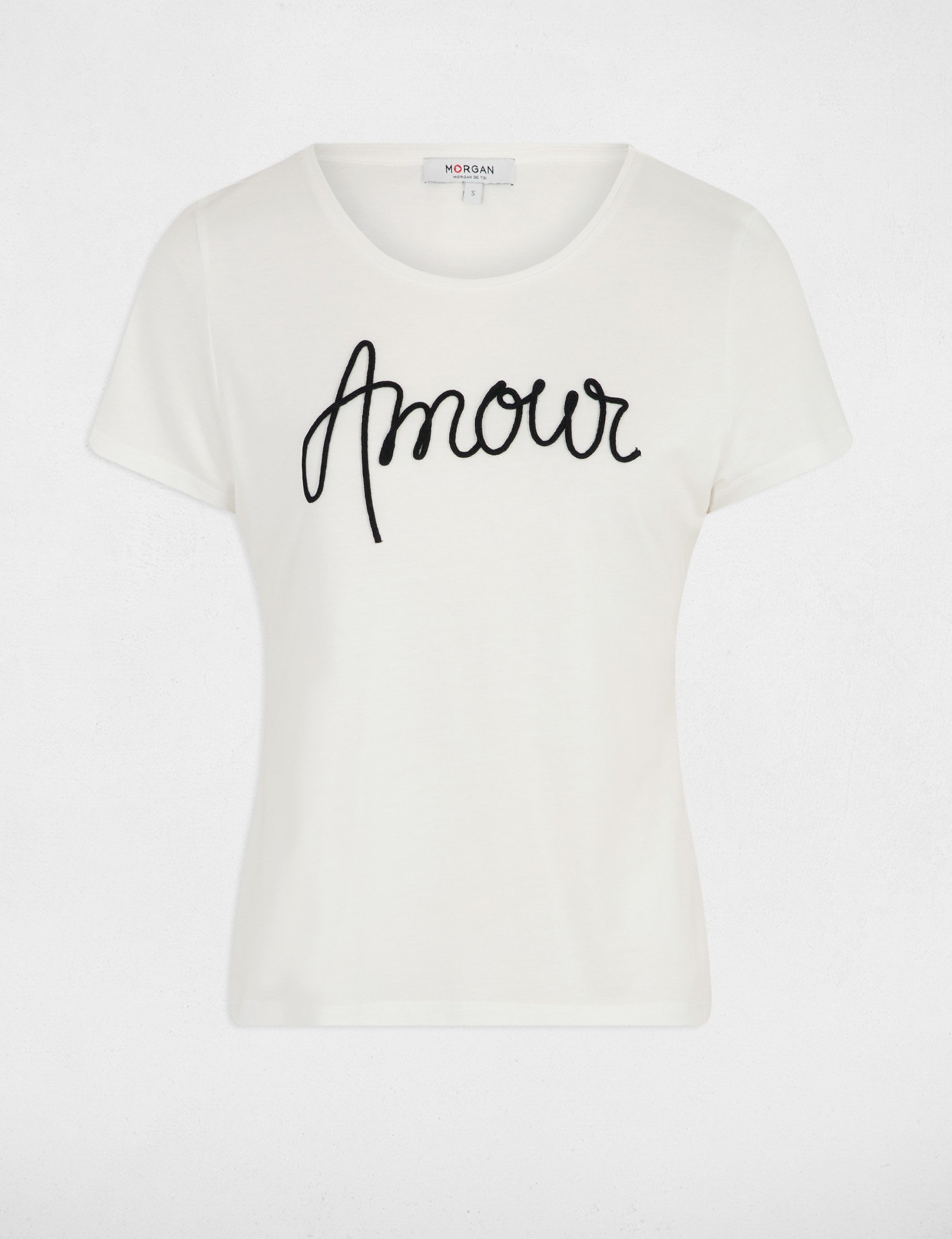 straight t shirt with print white women Straight t-shirt with print white women