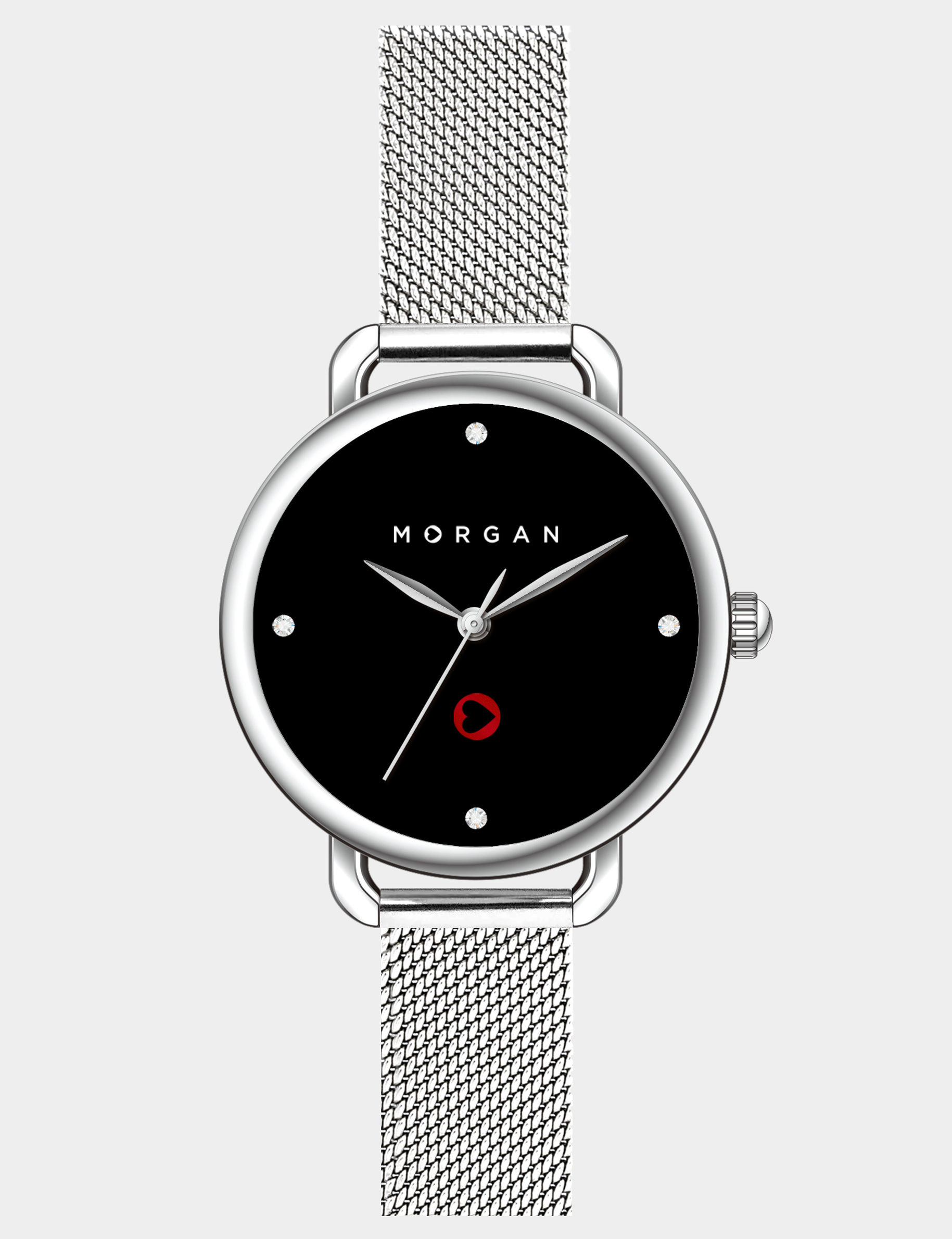 Watch silver color women