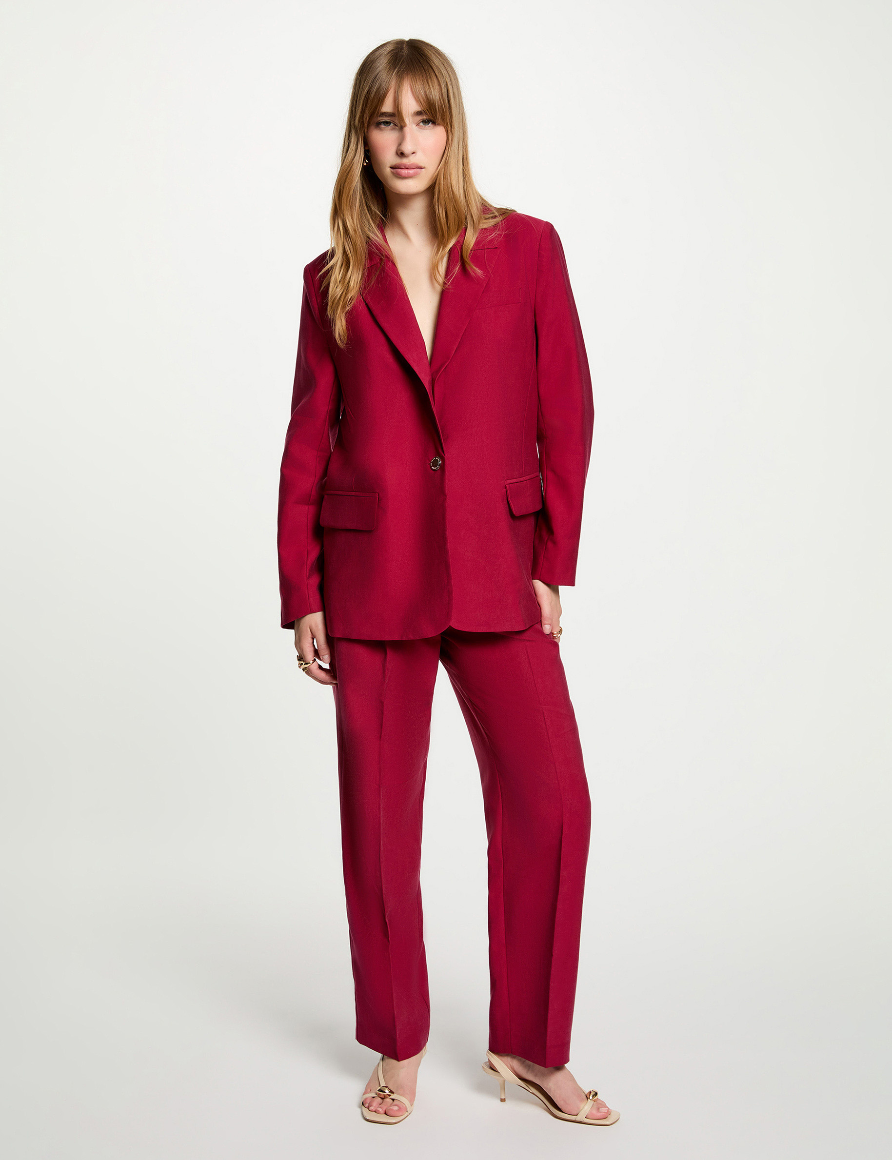 Blazer jacket bordeaux women