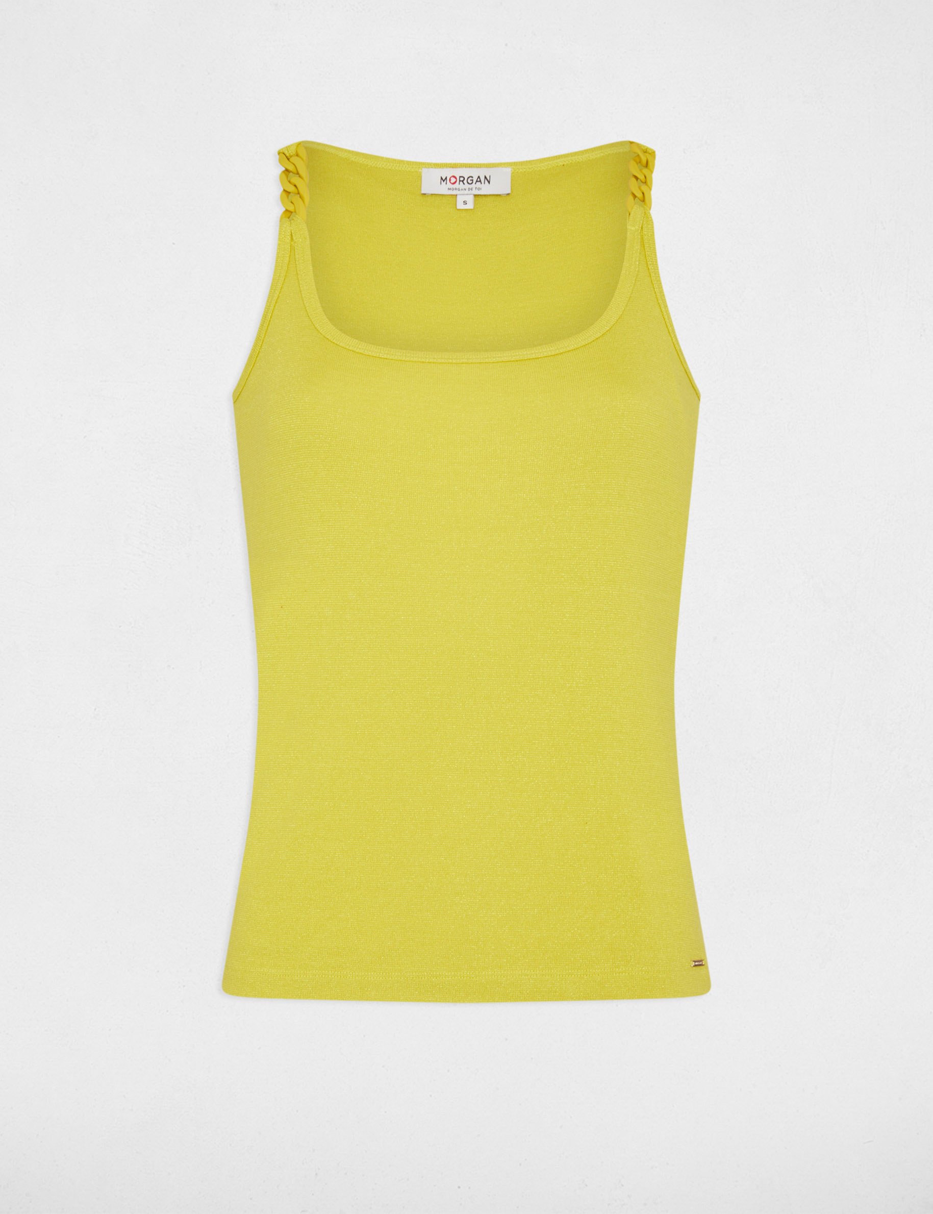 vest top with thin straps medium yellow women Vest top with thin straps medium yellow women
