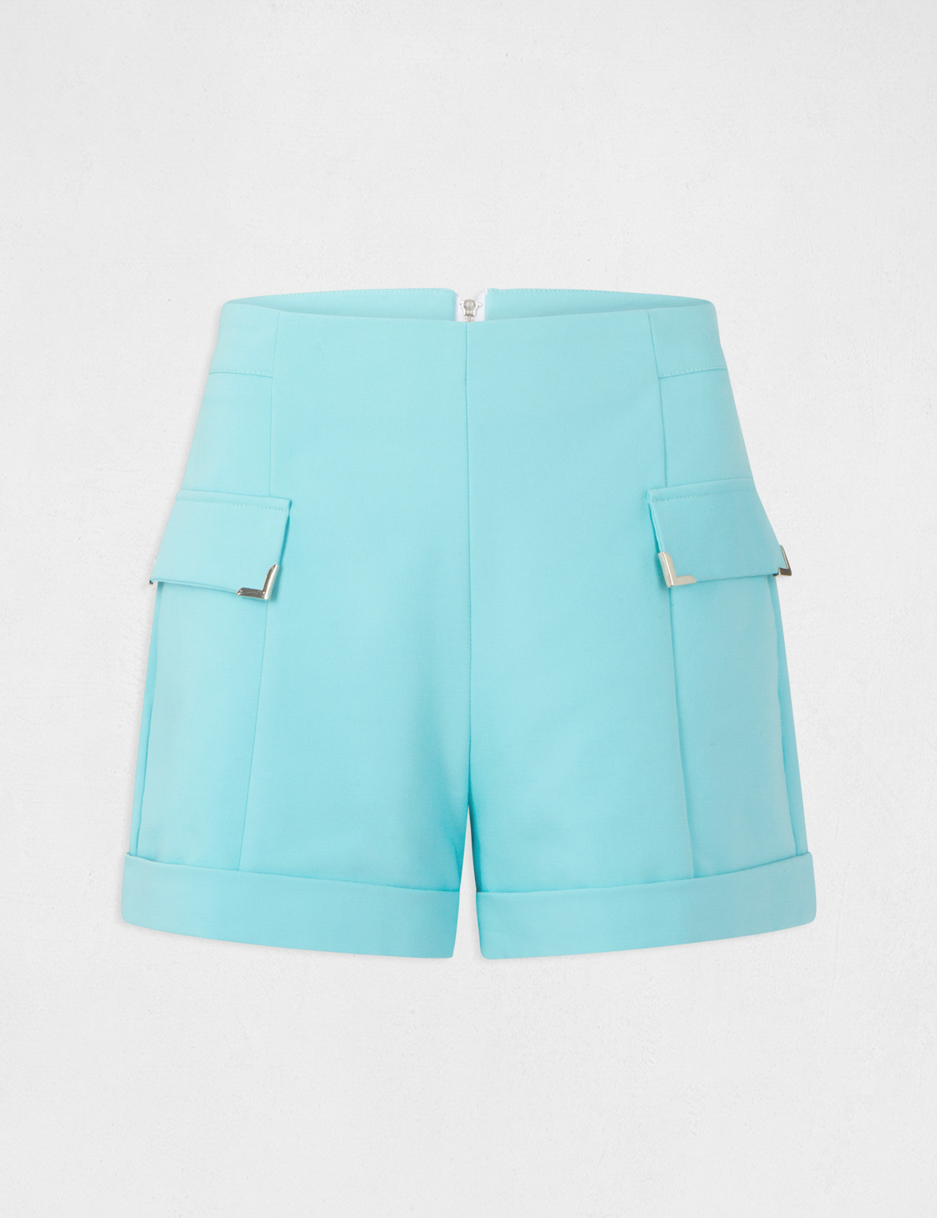 Straight city shorts with ornaments ladies' Straight city shorts with ornaments ladies'