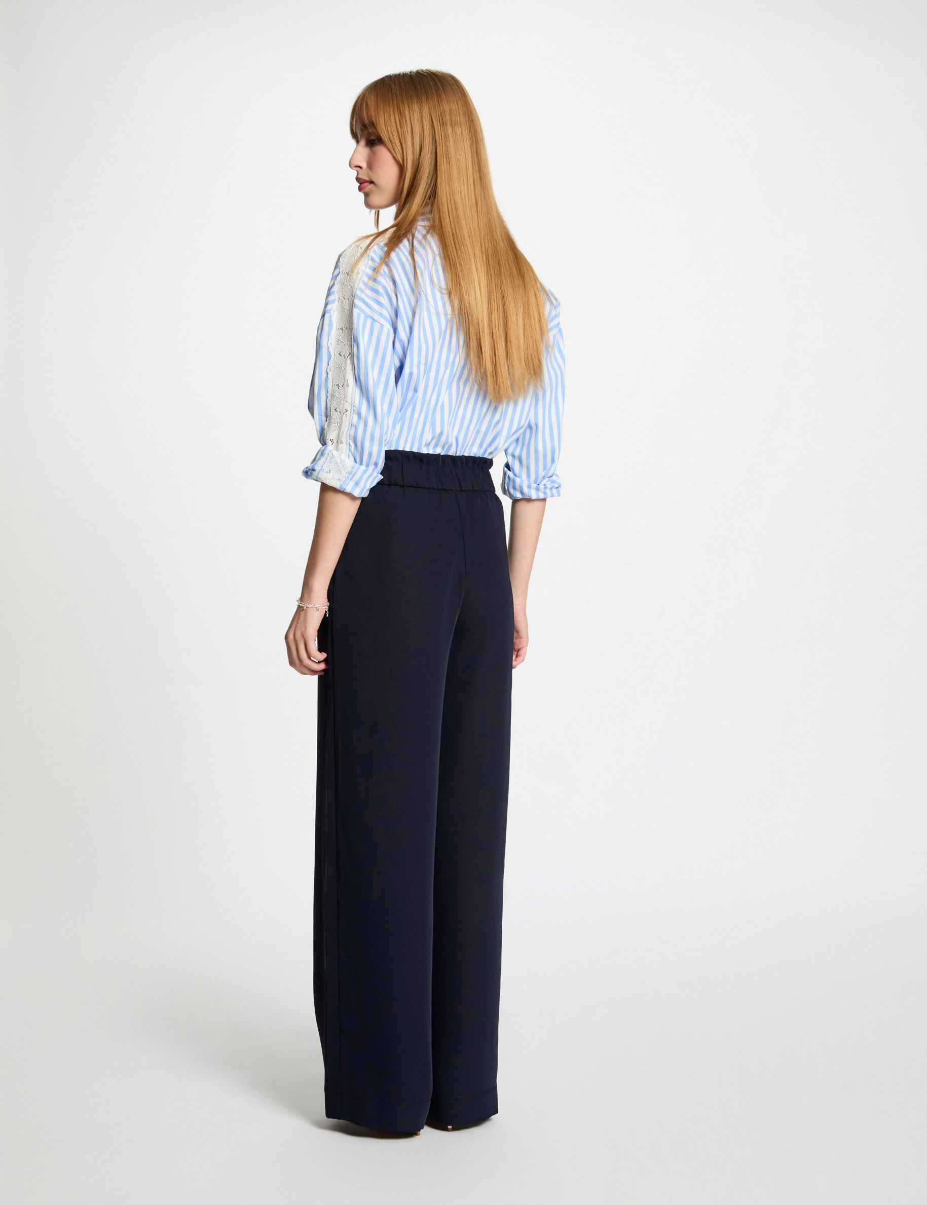 wide leg trousers navy blue women Wide leg trousers navy blue women