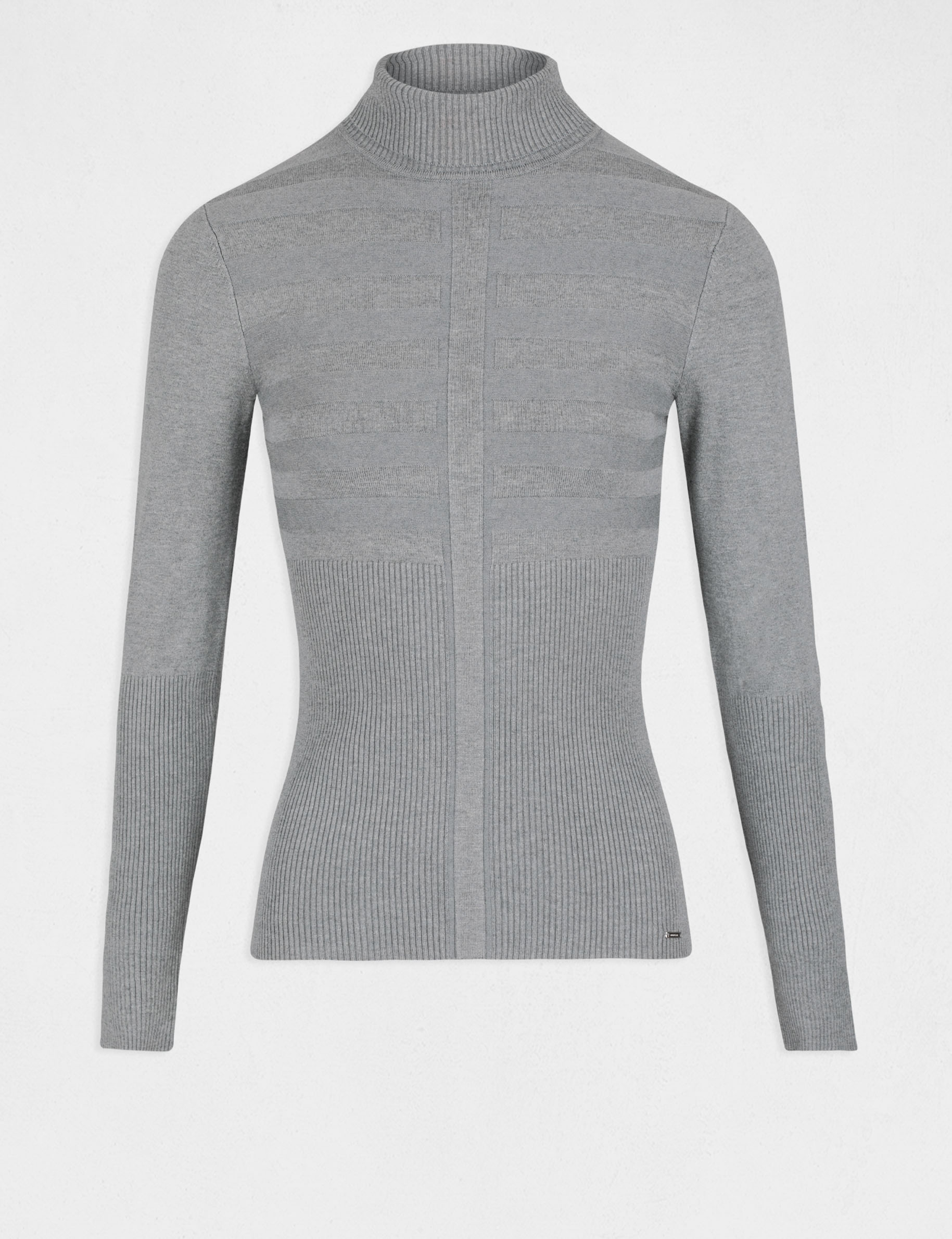 long sleeved jumper turtleneck anthracite grey women Long-sleeved jumper turtleneck anthracite grey women
