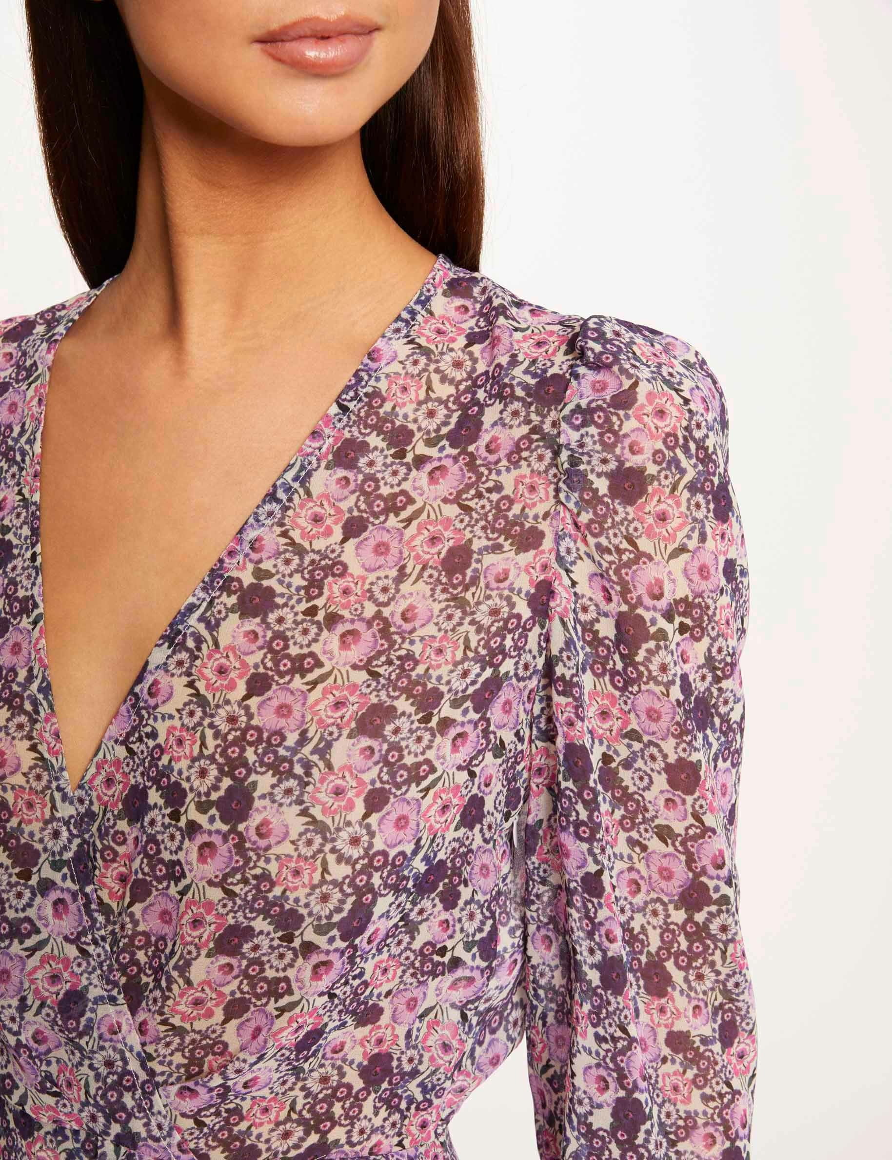 Wrap dress with floral print multico ladies' Wrap dress with floral print multico ladies'