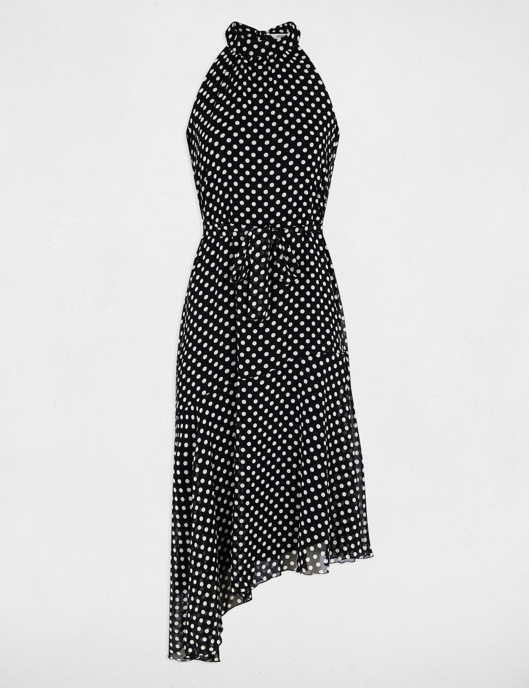 Flowy dress with high neck black women