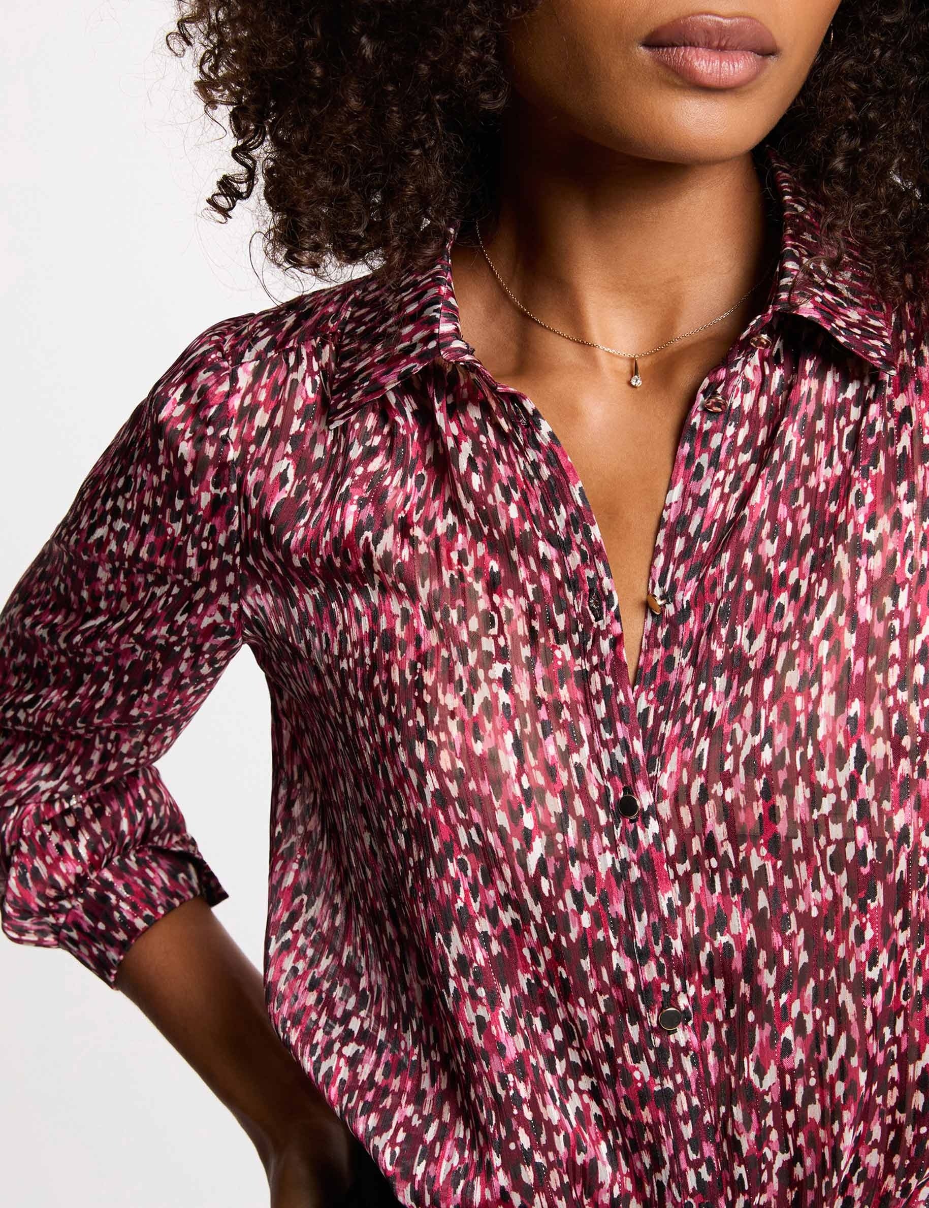 Printed voile shirt multicolor women