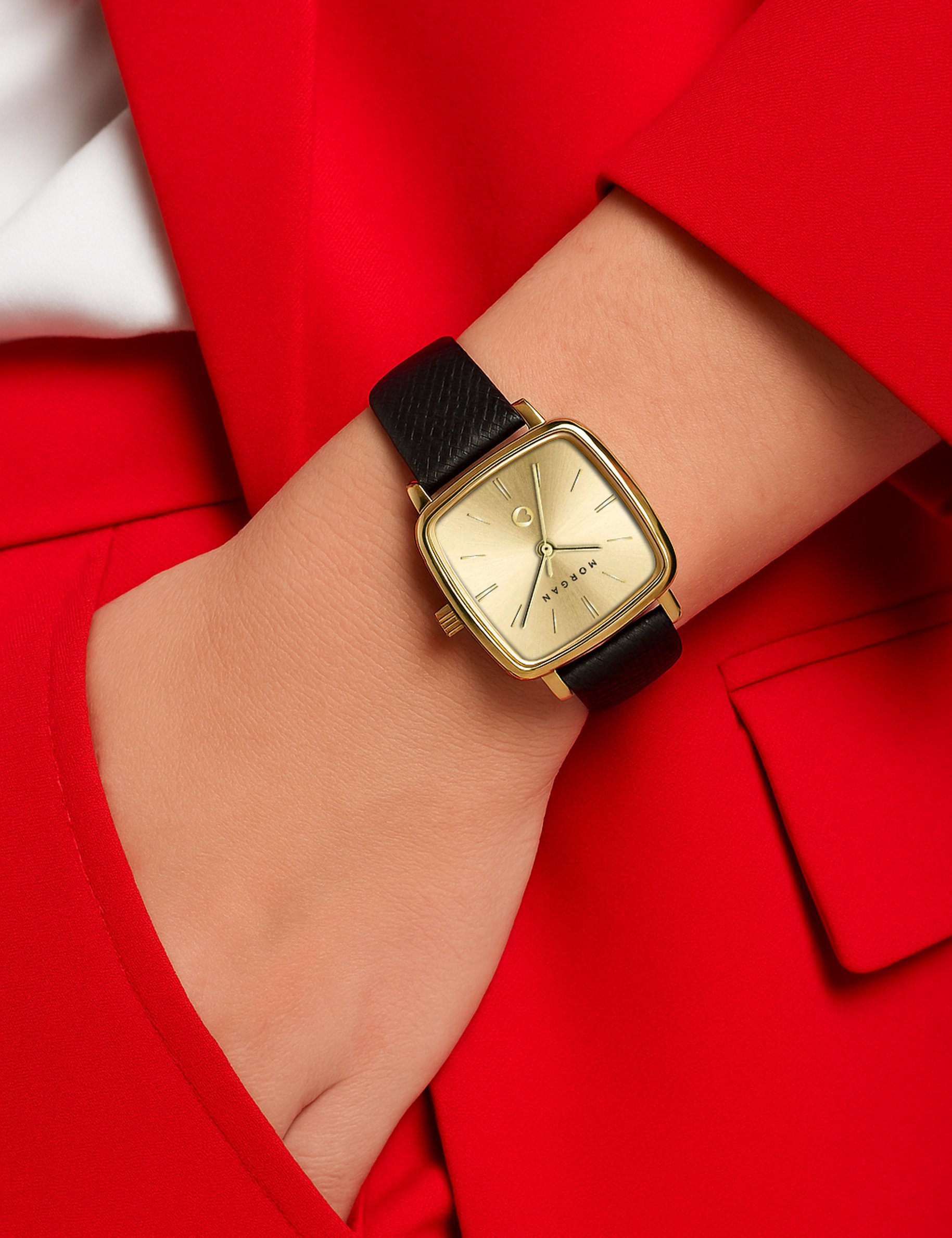 Montre jaune or femme