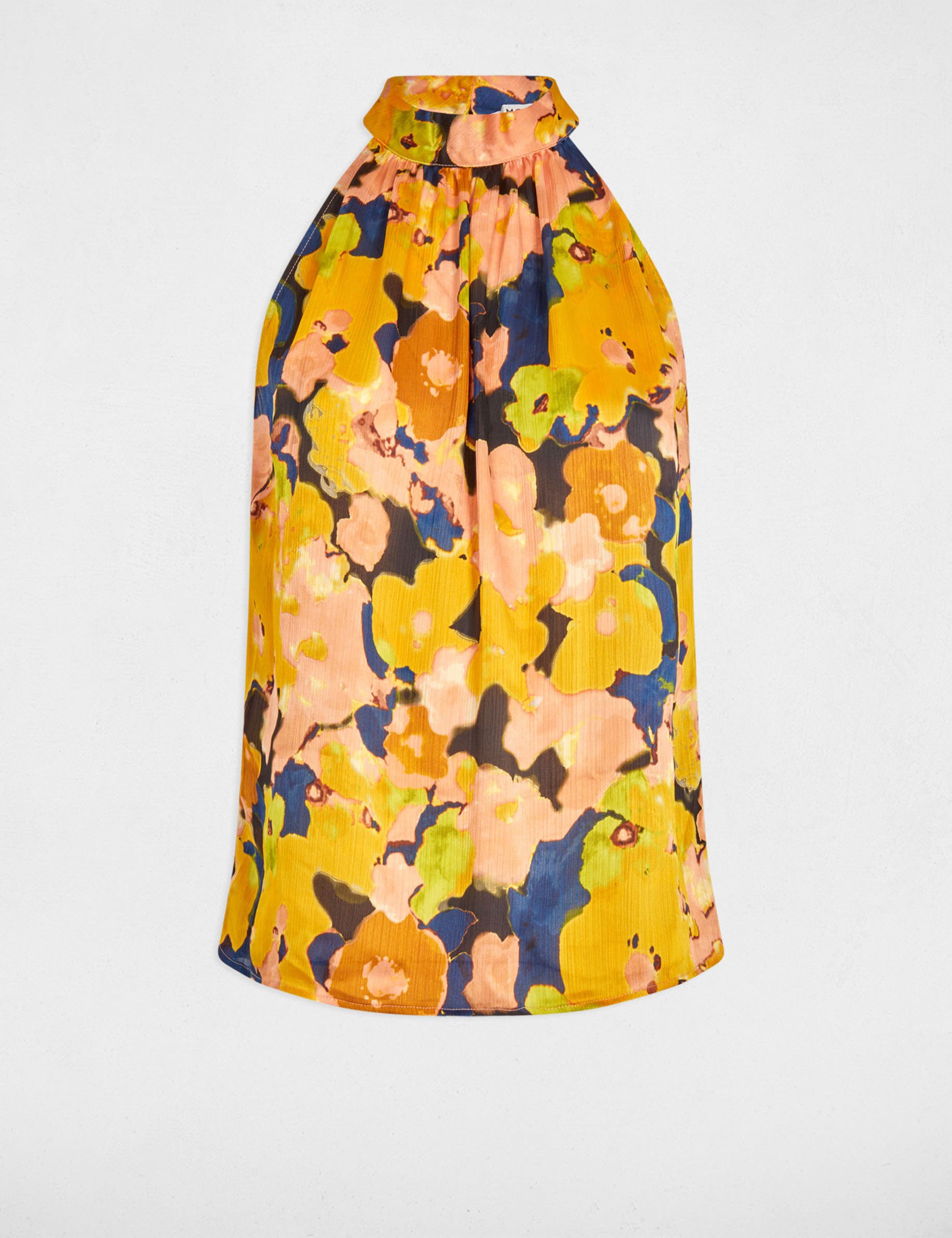 fluid top with high neck multicolor women Fluid top with high neck multicolor women