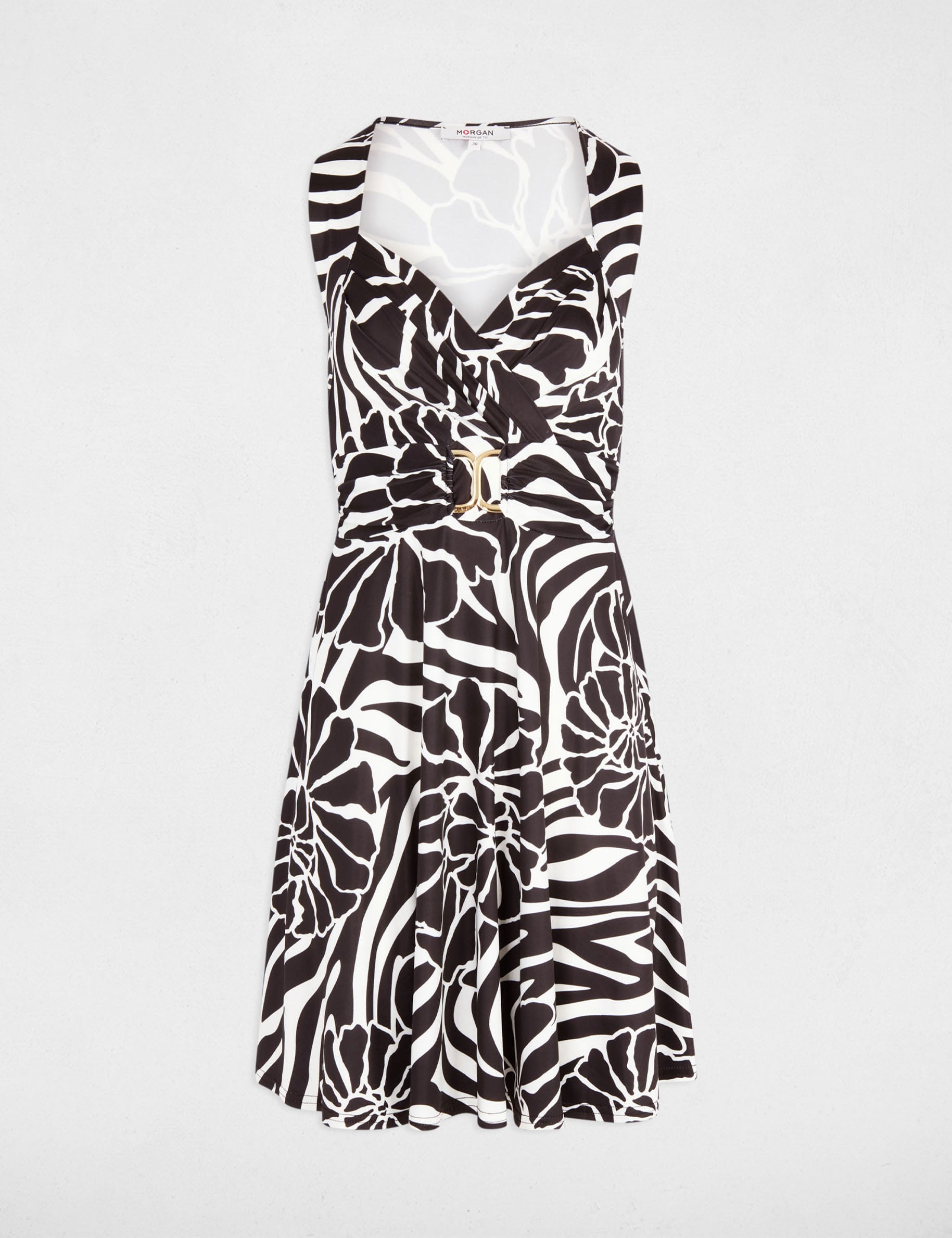 Short dress with neckline black women
