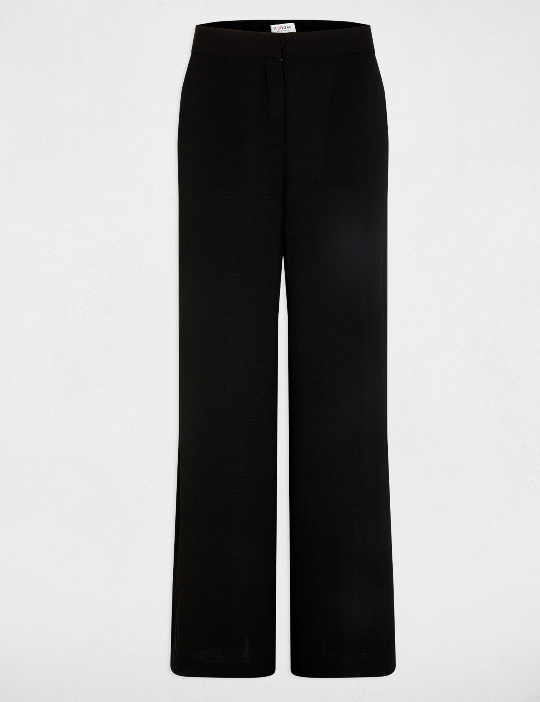 Flowy wide-leg trousers black women