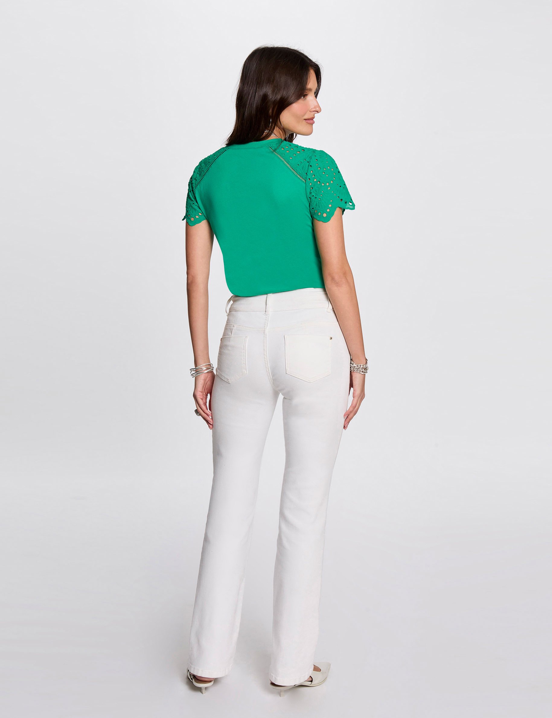 short sleeved t shirt emerald green women Short-sleeved t-shirt emerald green women