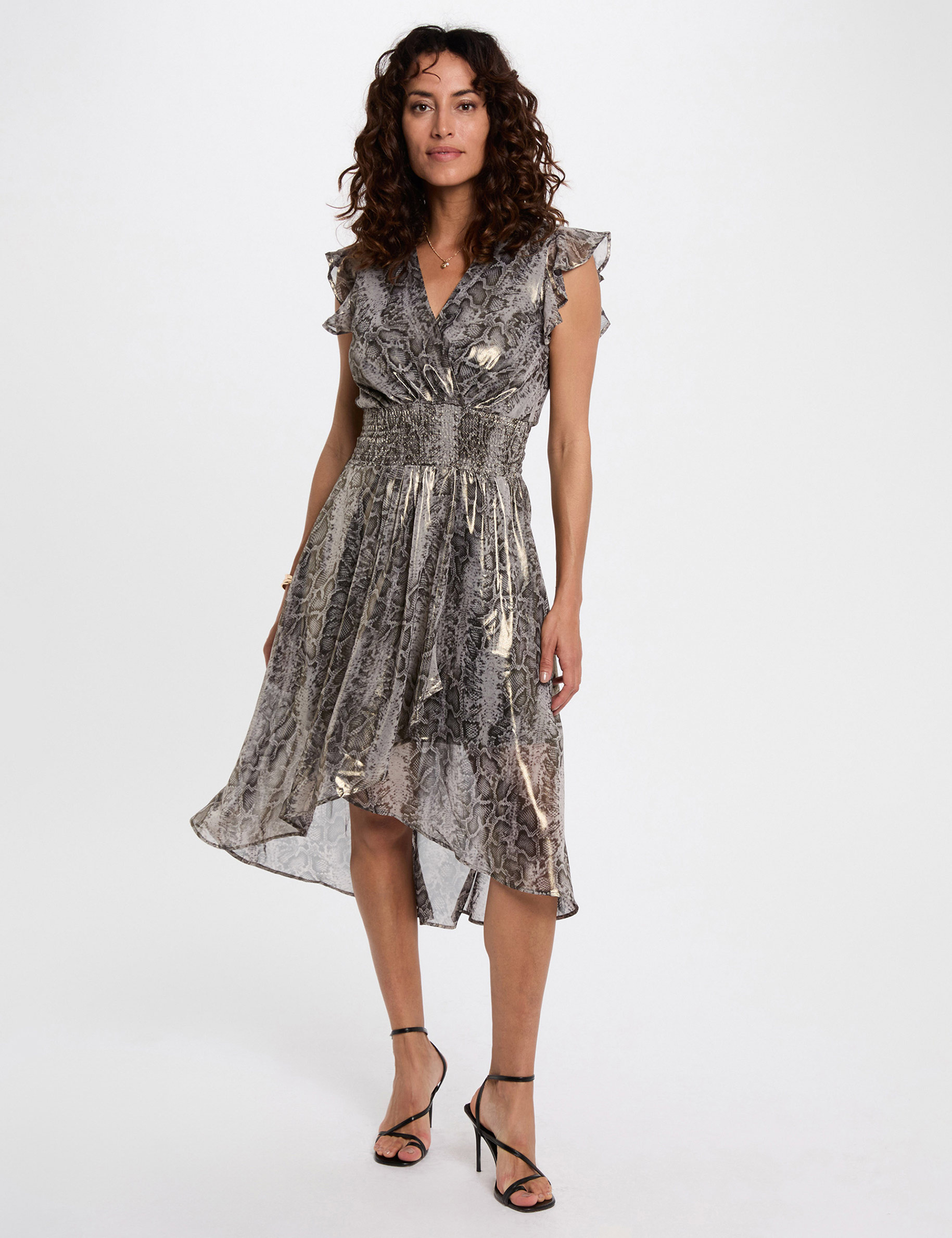 long wrap dress multicolor women Long wrap dress multicolor women