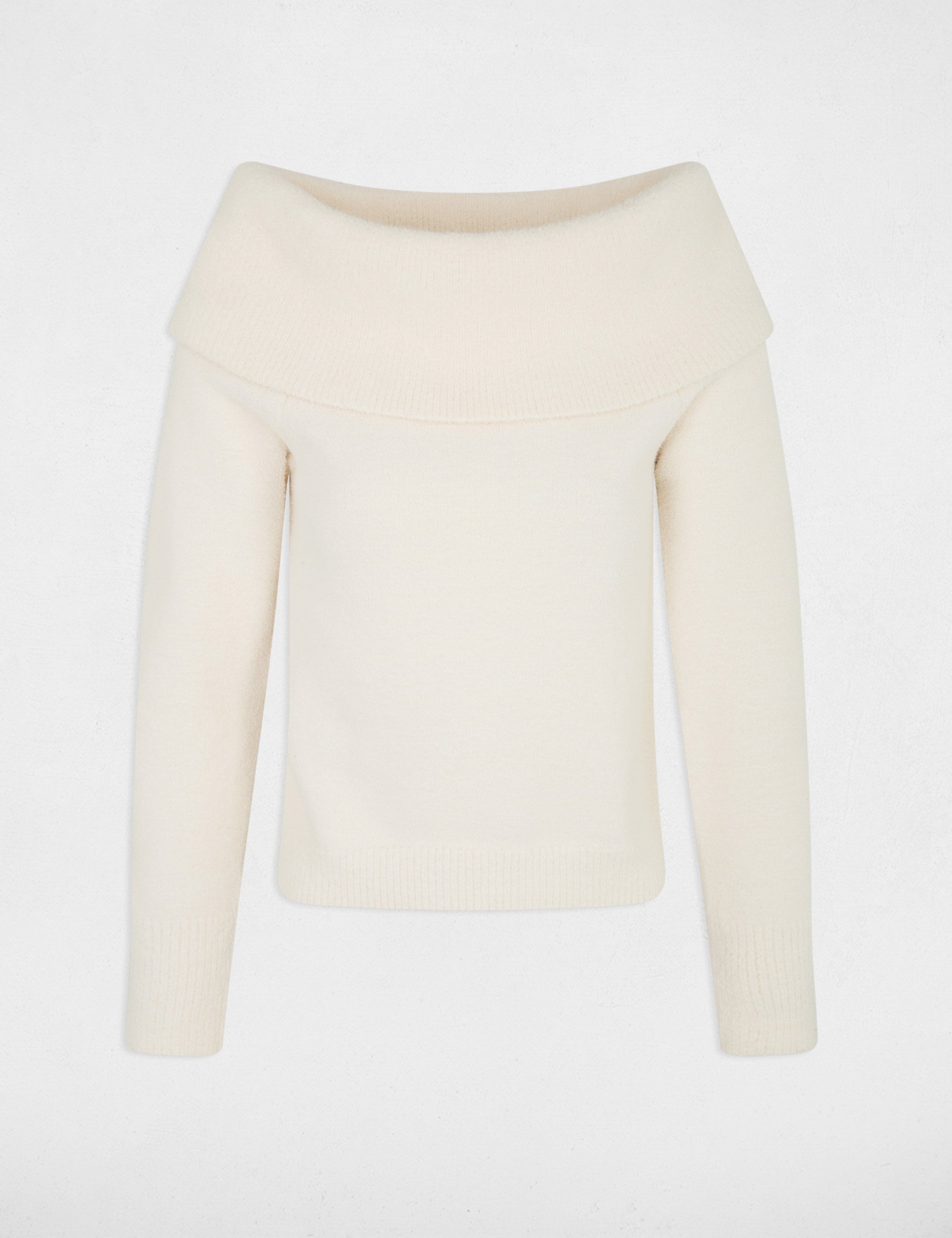 pull col bardot ivoire femme Pull col bardot ivoire femme