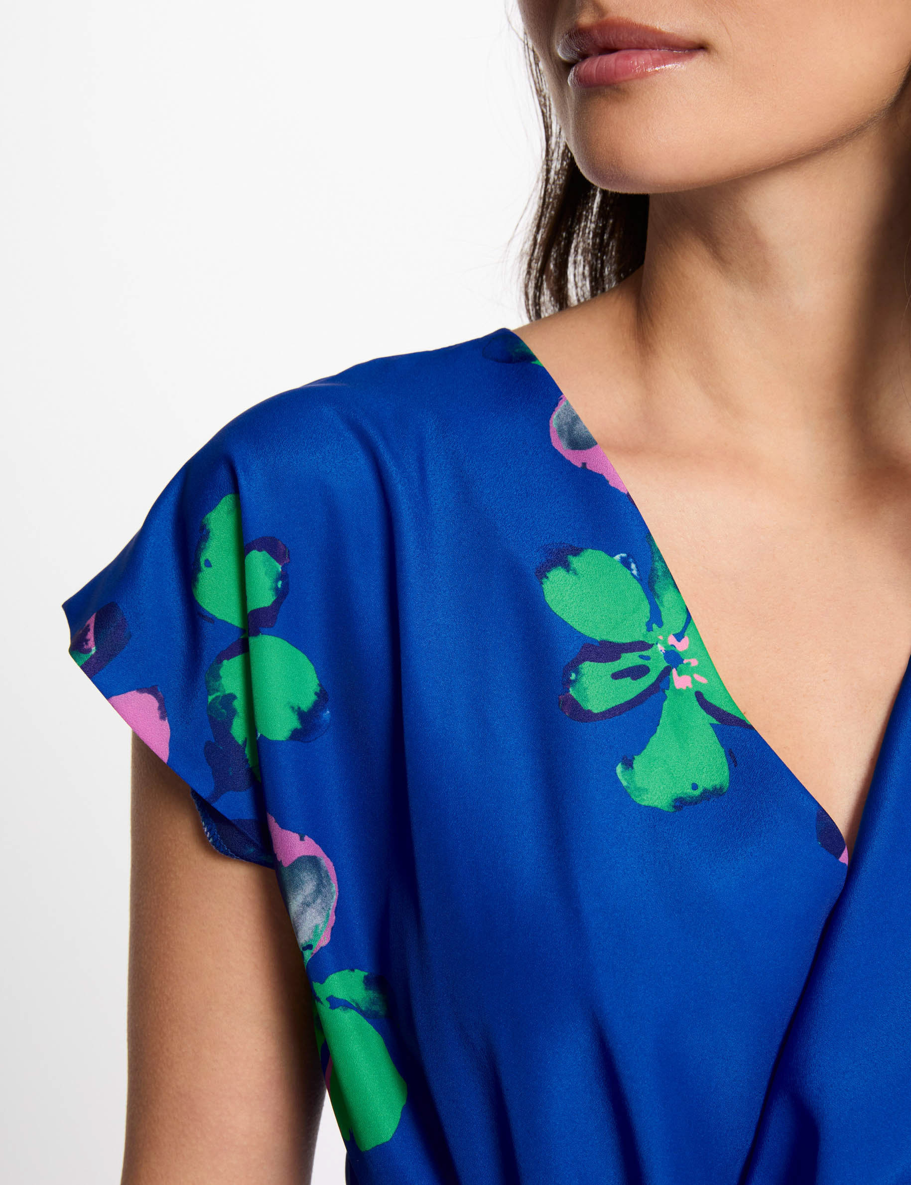 short sleeved blouse multicolor women Short-sleeved blouse multicolor women