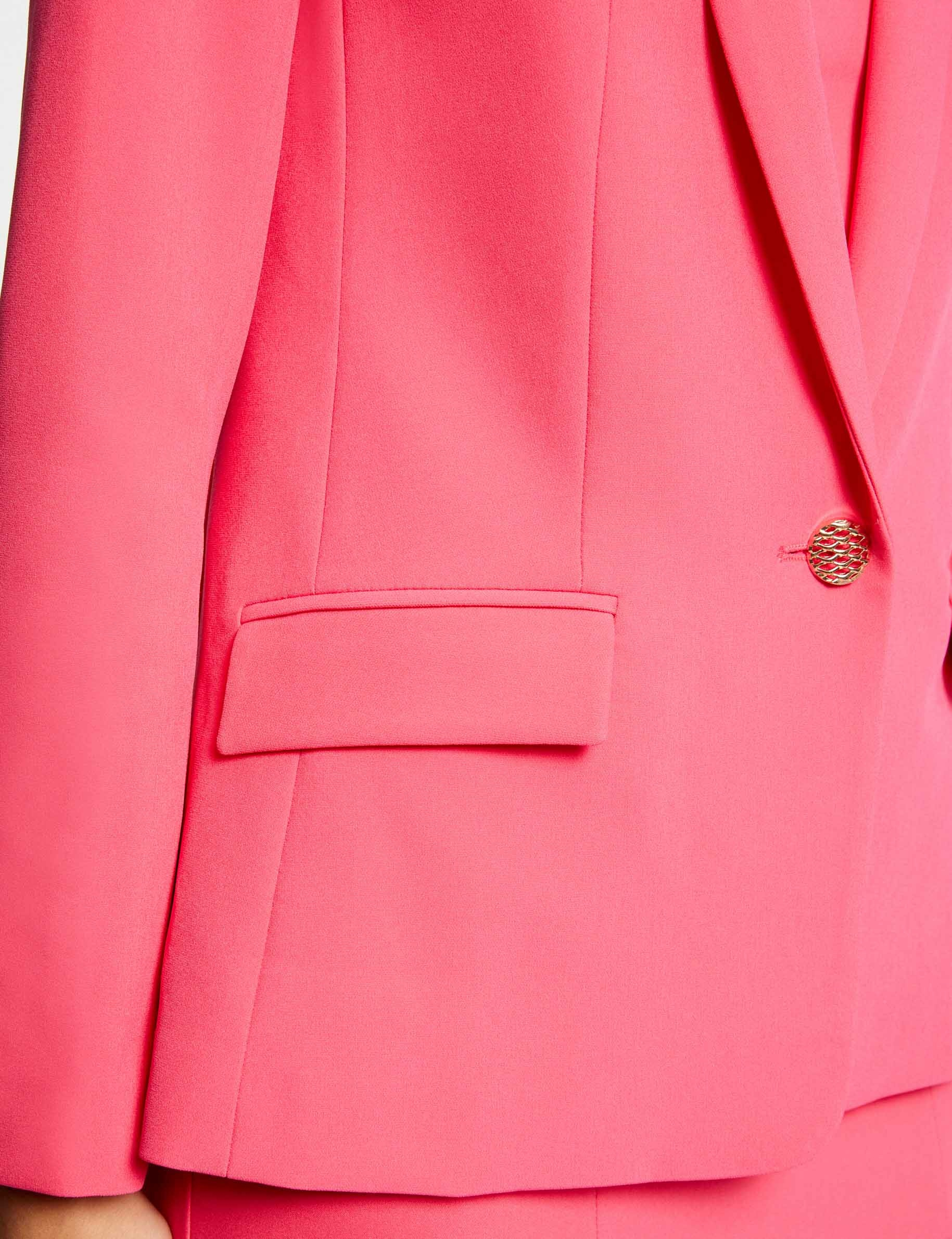Buttoned waisted jacket pink ladies' Buttoned waisted jacket pink ladies'