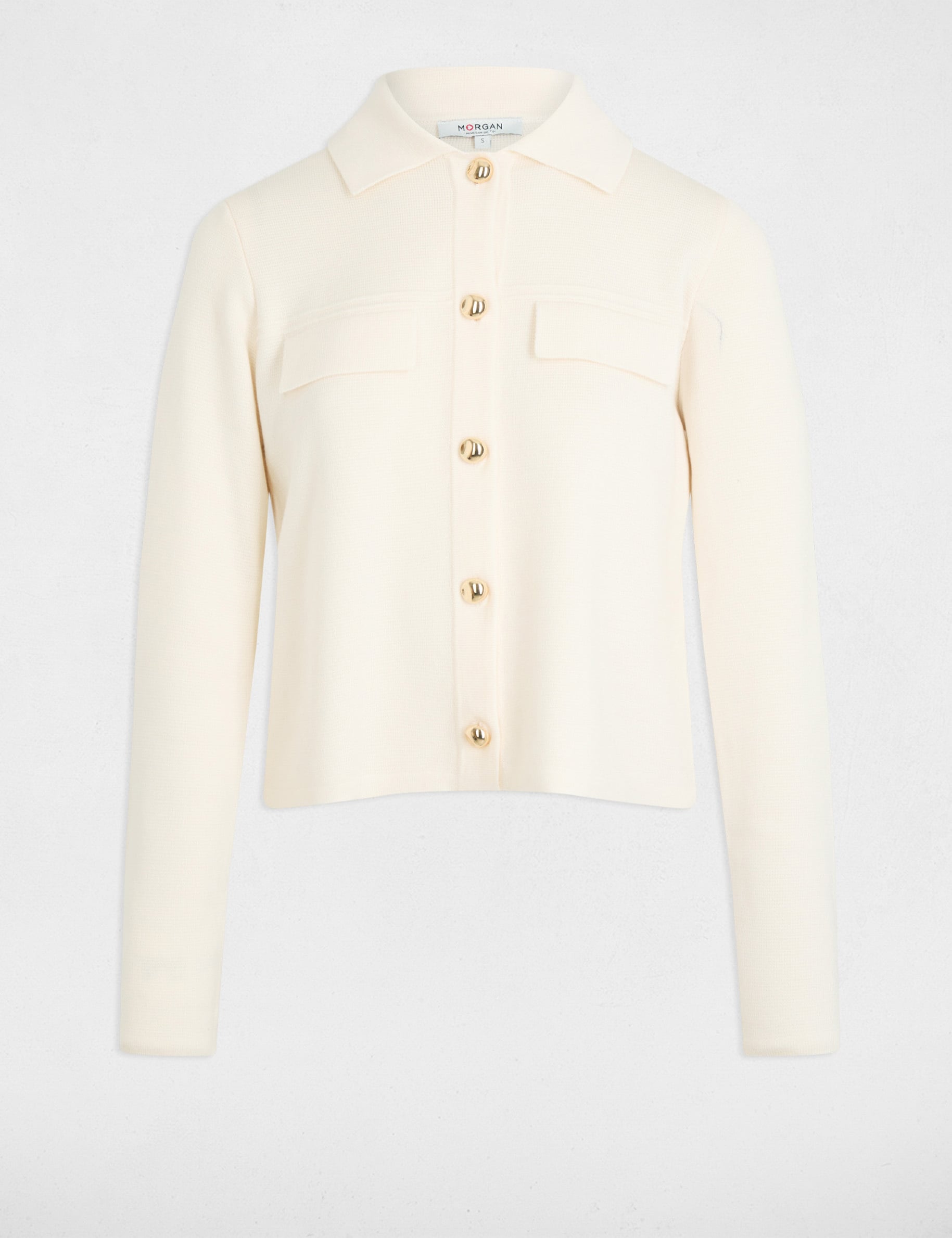 Long-sleeved cardigan ivory women