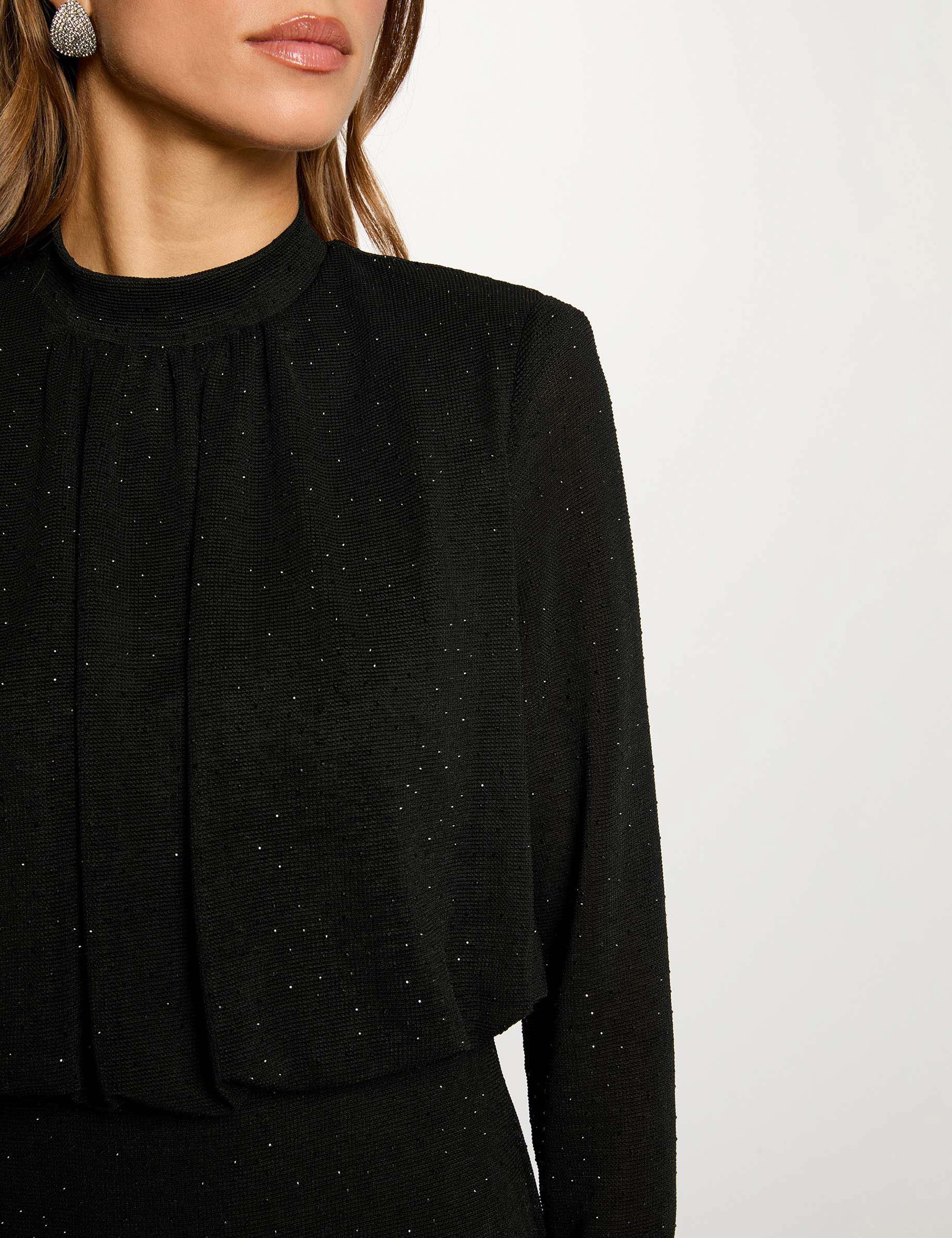 shiny knit dress black women Shiny knit dress black women