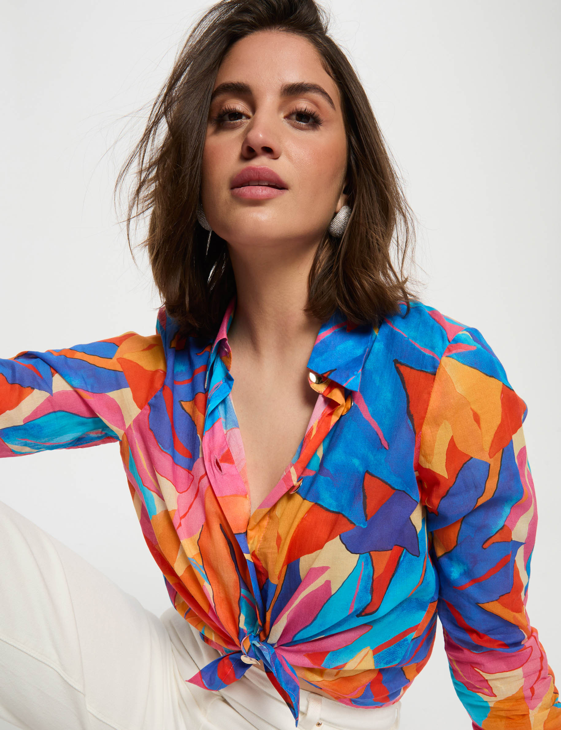 long sleeved shirt multicolor women Long-sleeved shirt multicolor women