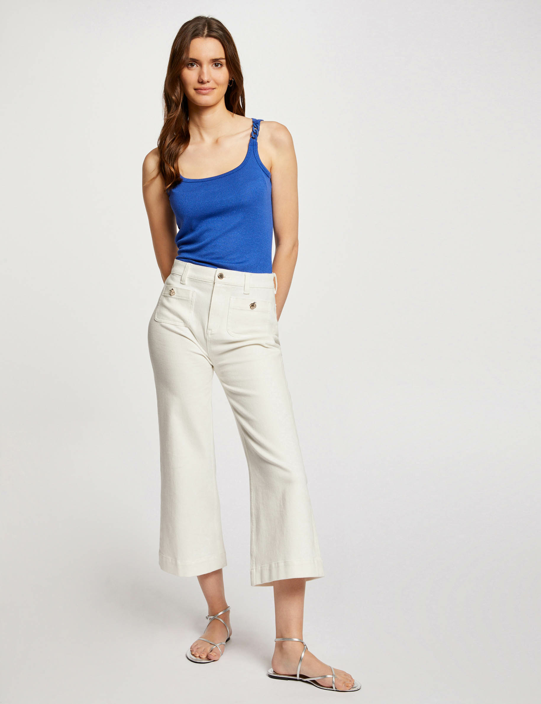 vest top with thin straps electric blue women Vest top with thin straps electric blue women