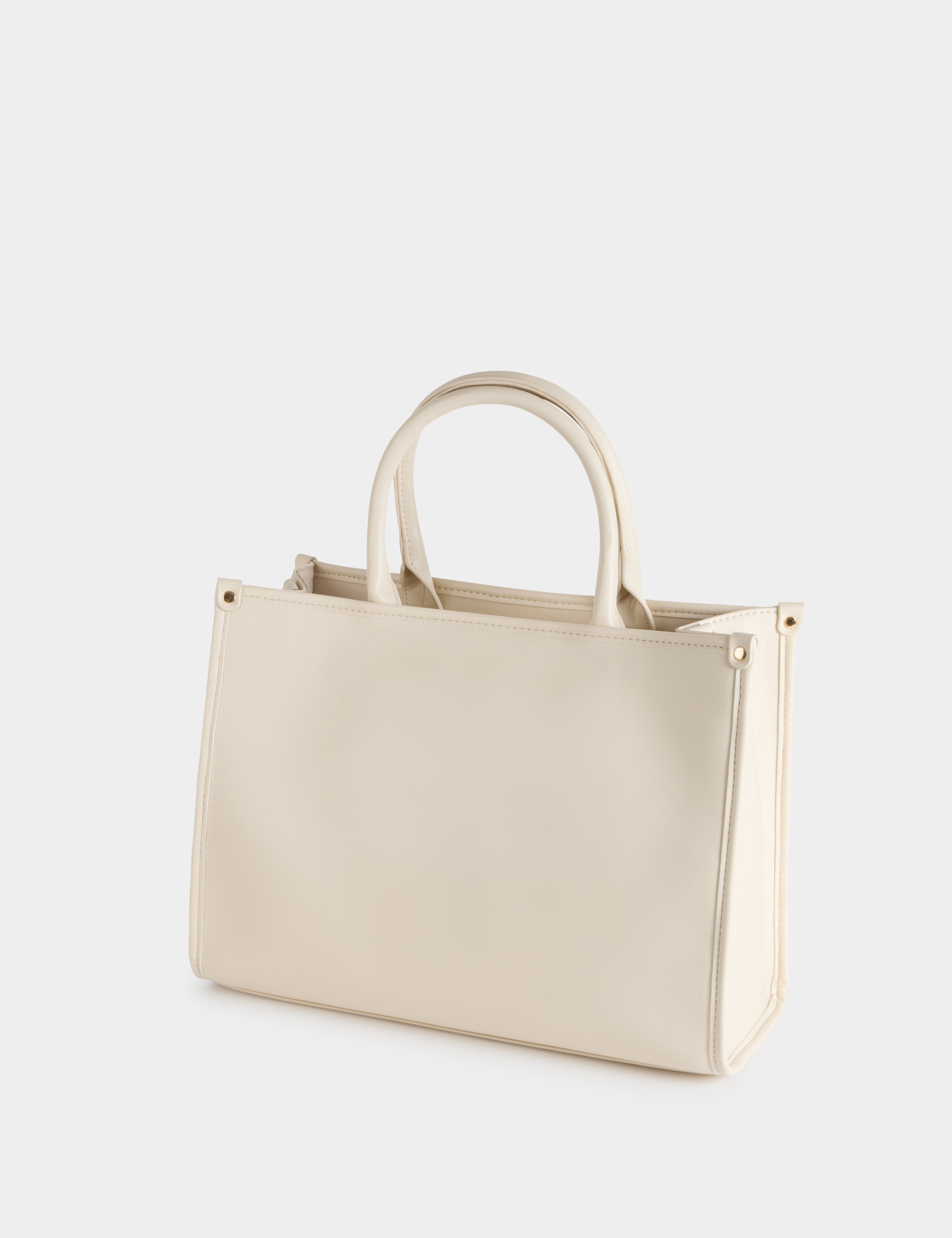 Embroidered tote bag ivory women