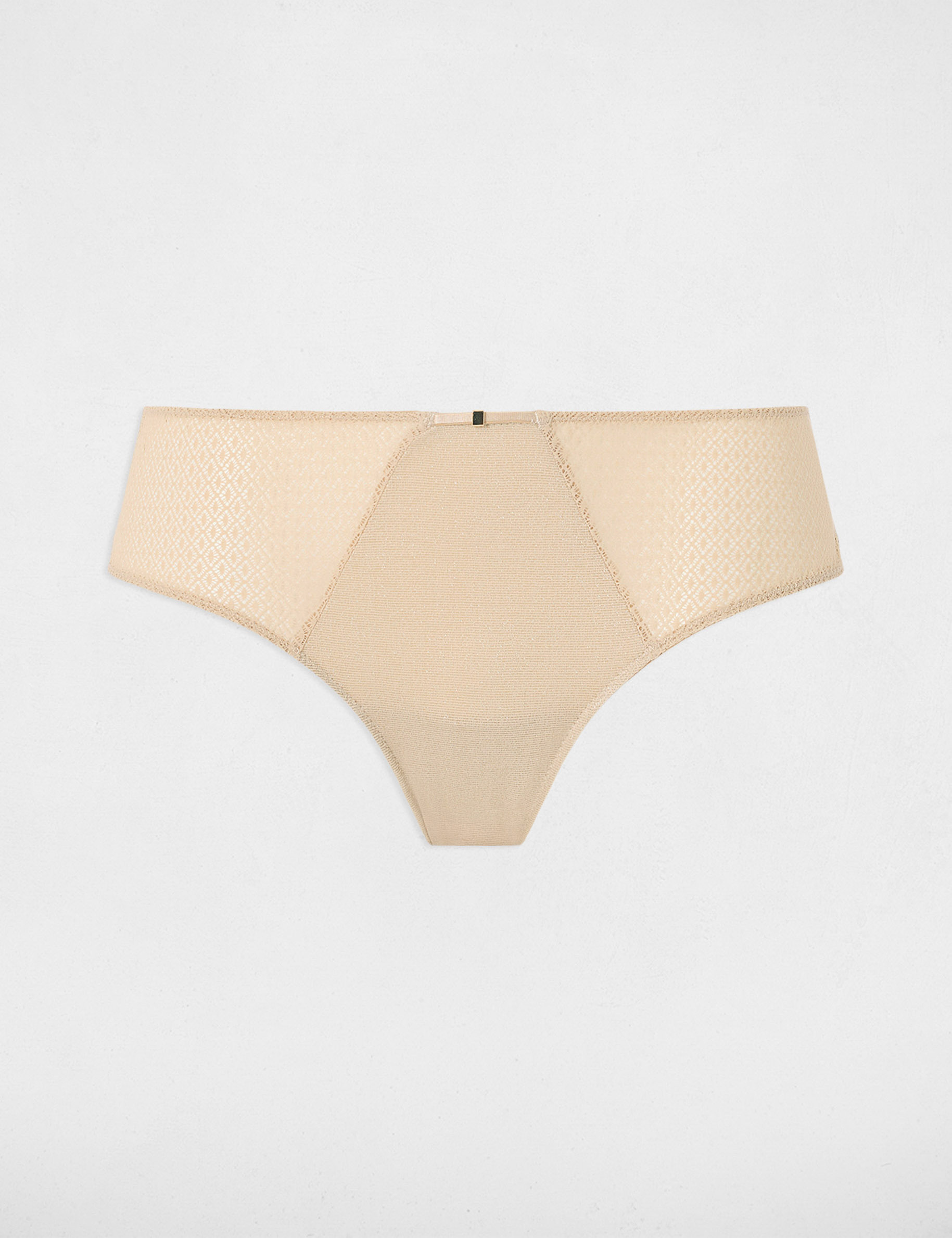 Lace shorts beige women