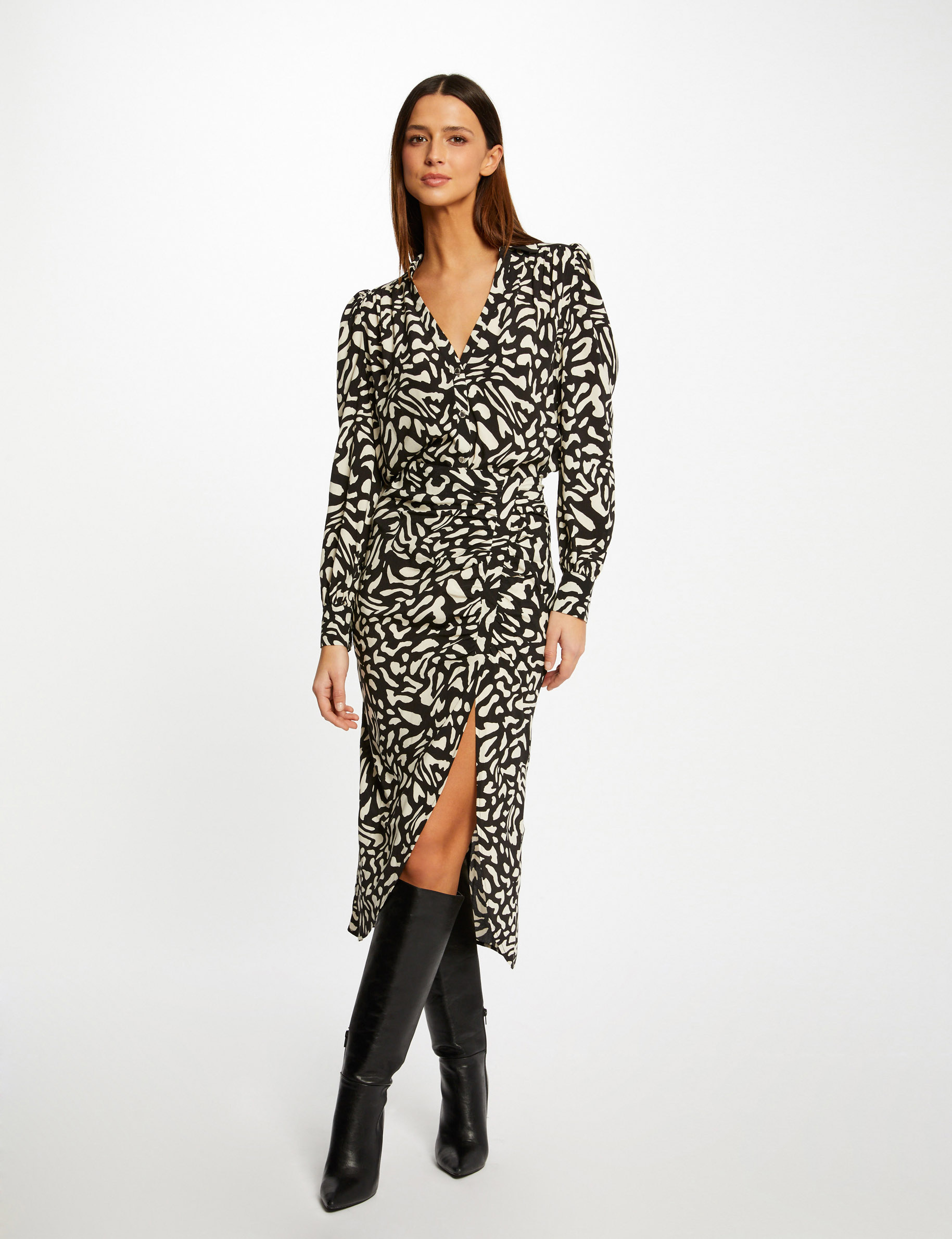 Long-sleeved shirt abstract print multico ladies' Long-sleeved shirt abstract print multico ladies'