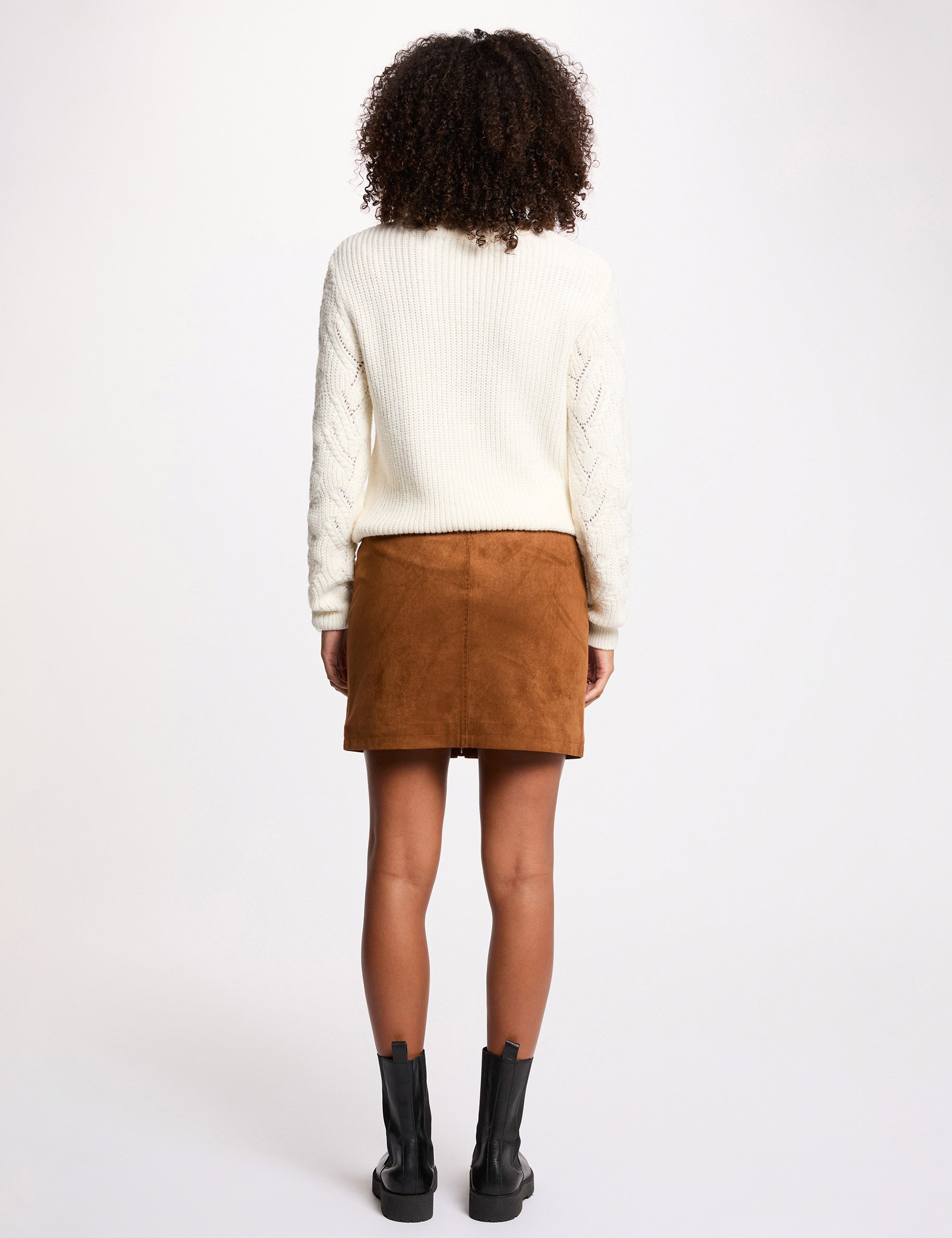 fancy knit sweater ivory women Fancy knit sweater ivory women