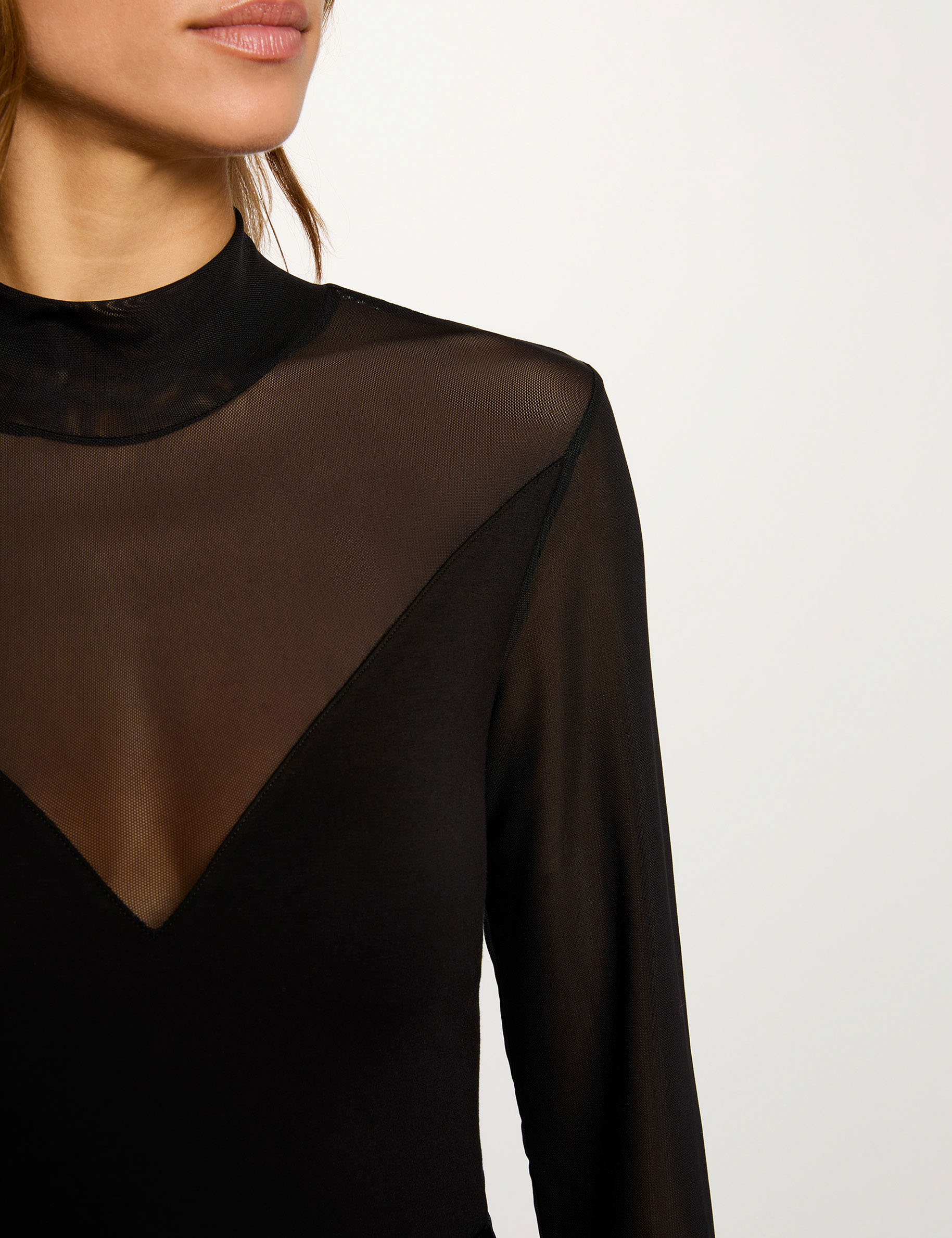 Long-sleeved t-shirt black women