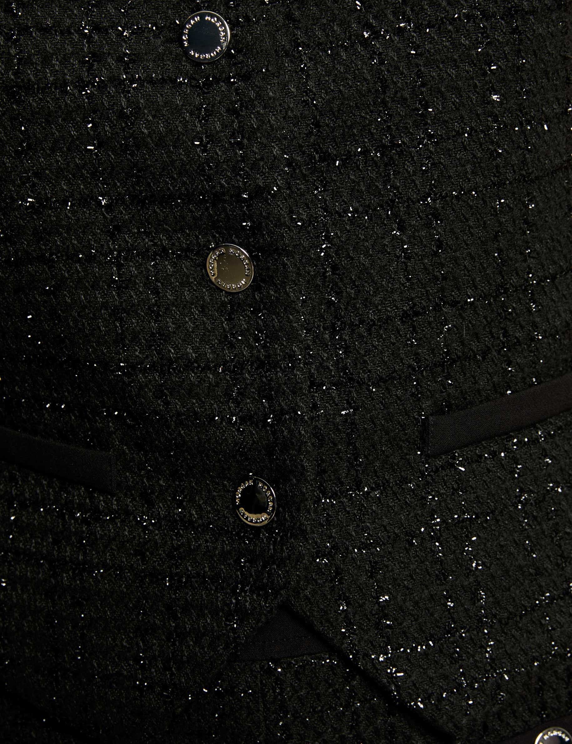 fitted sleeveless gilet black women null