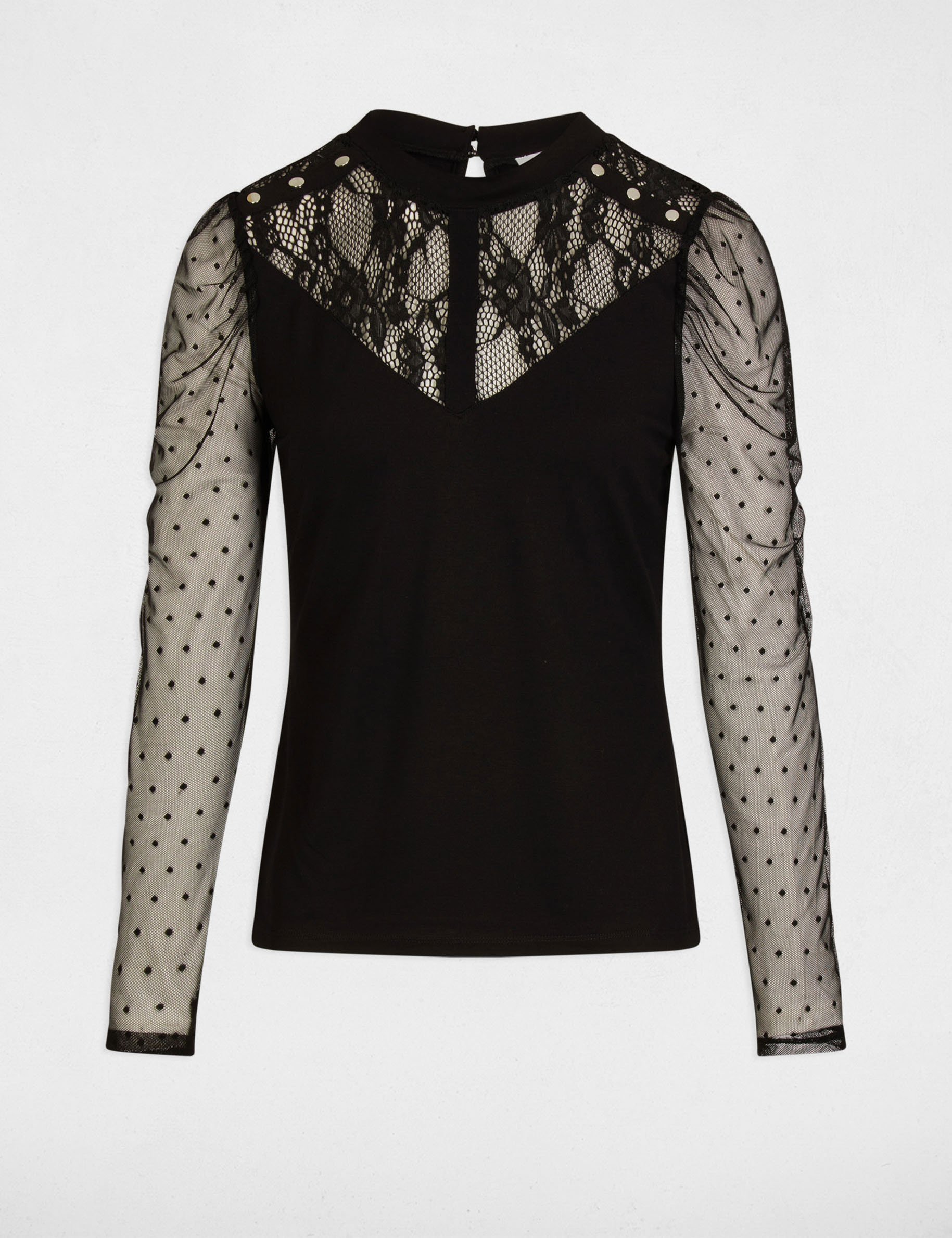 long sleeved t shirt black women Long-sleeved t-shirt black women