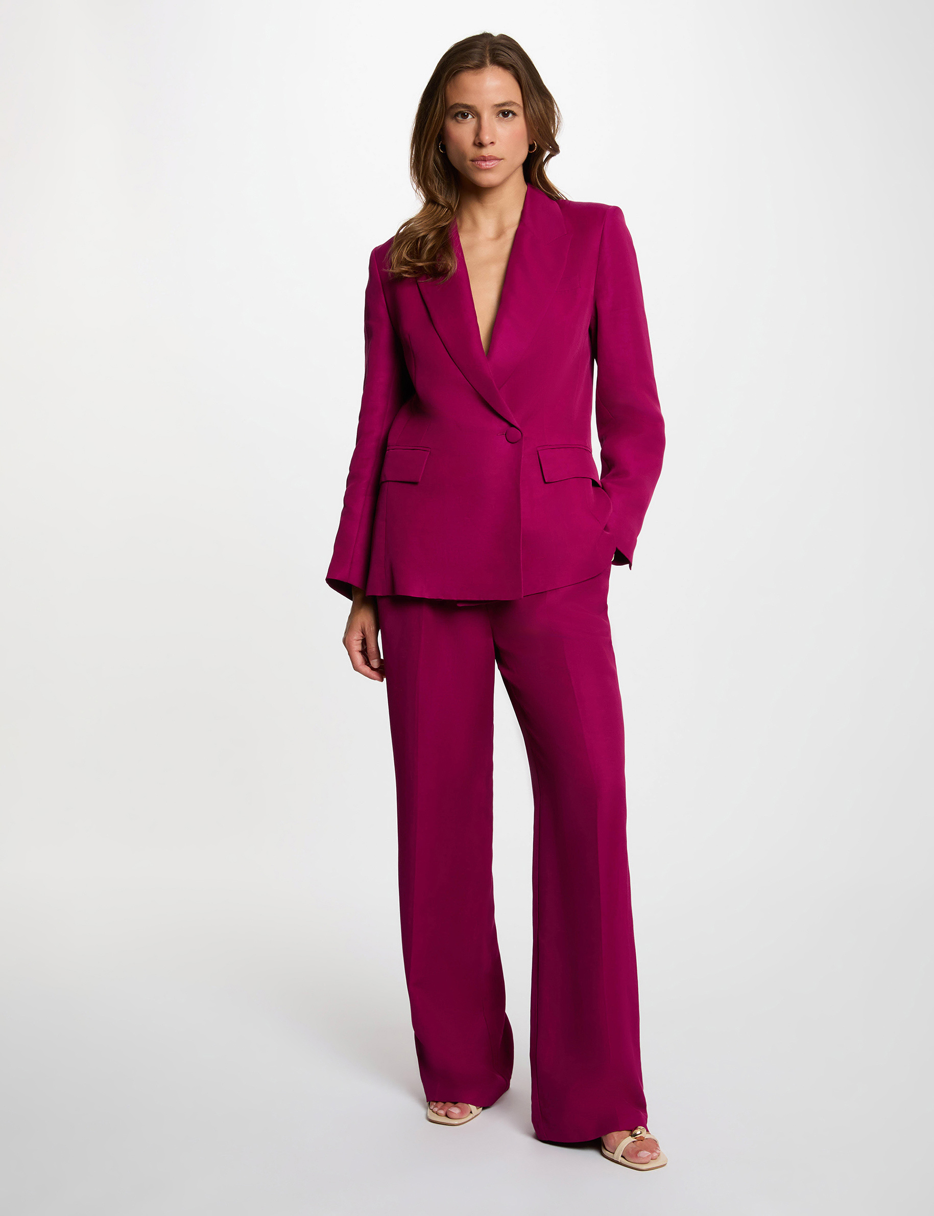 Blazer jacket plum women