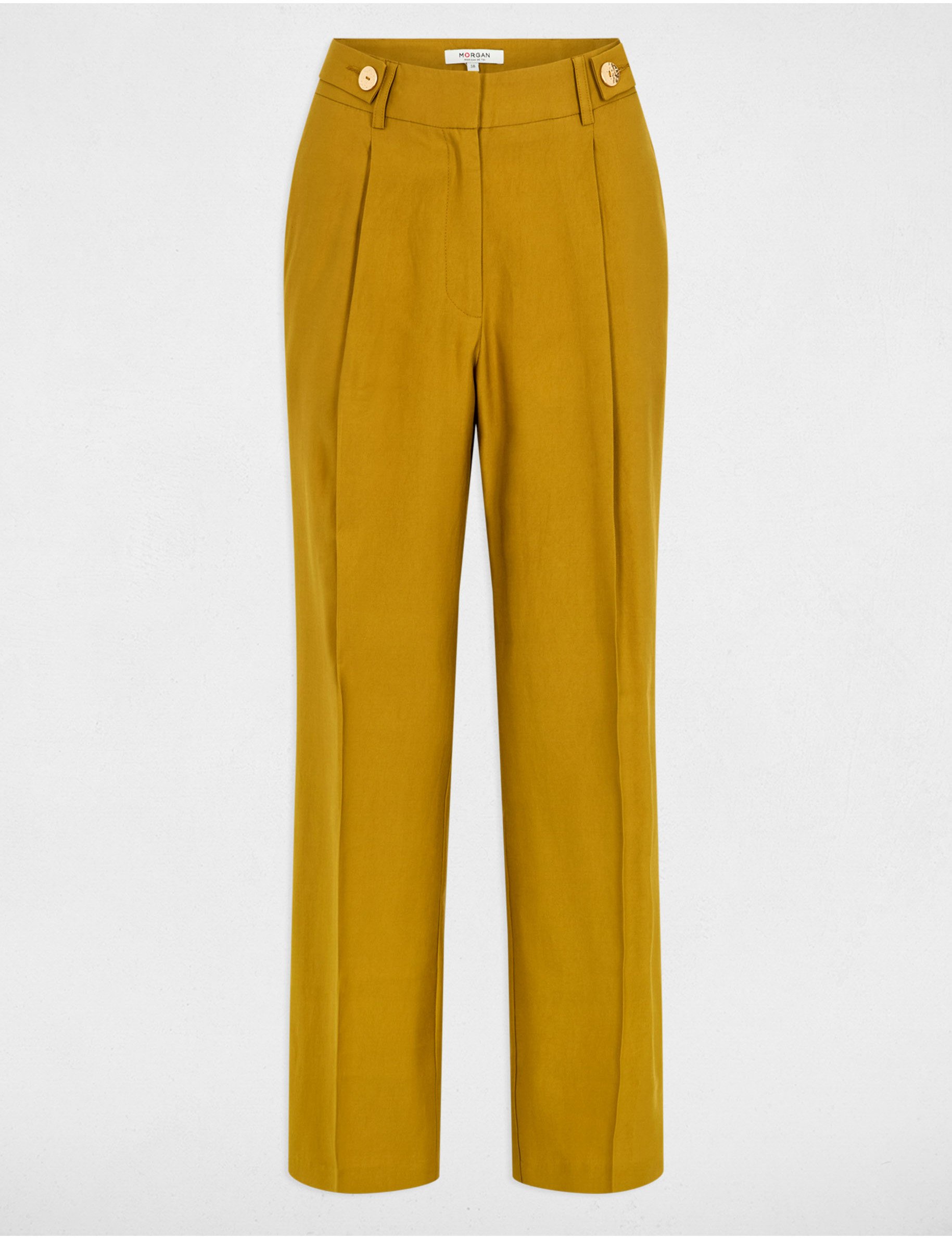 peg trousers with darts khaki green women Peg trousers with darts khaki green women