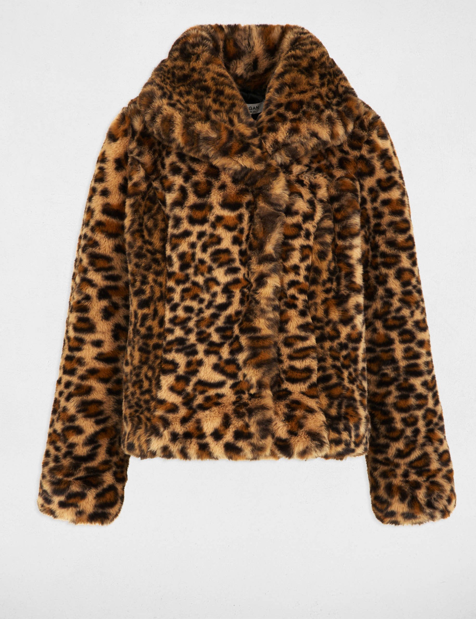 Faux fur coat multicolor women