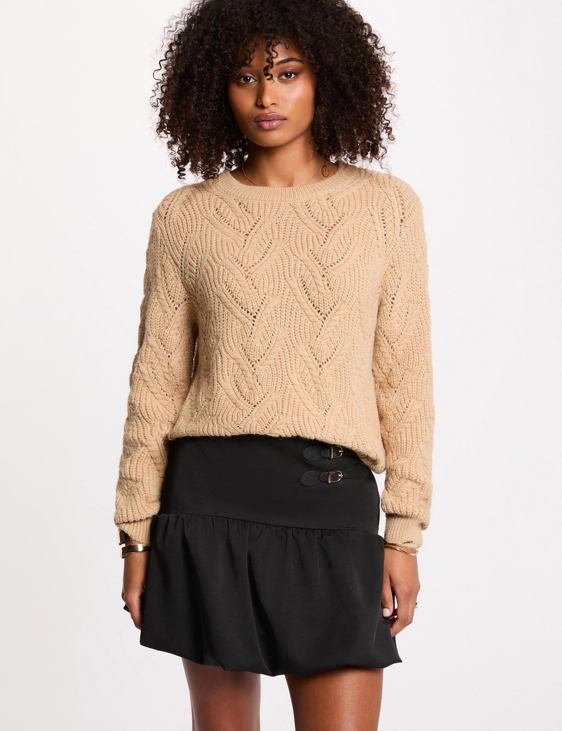 Fitted short skirt black women