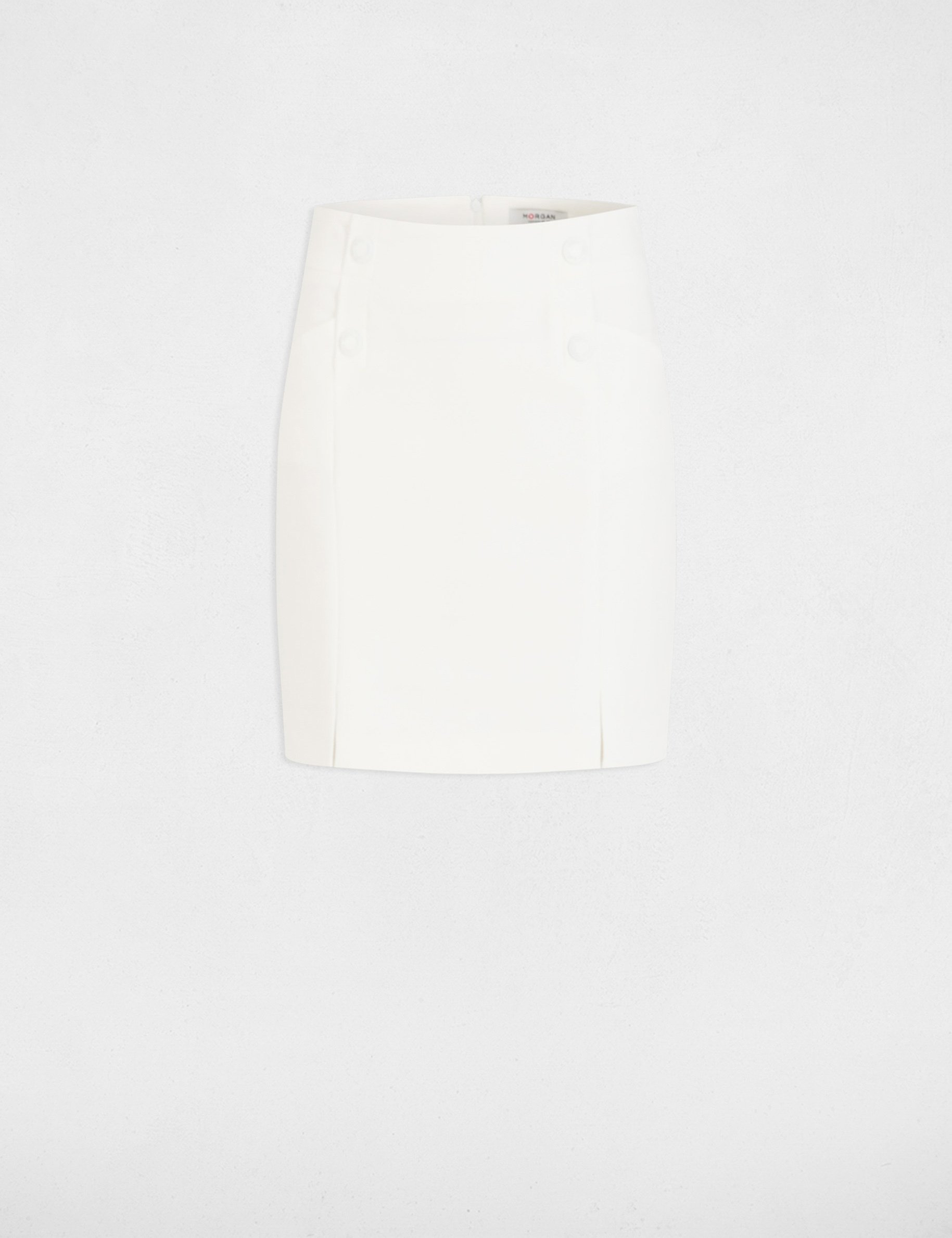 mini skirt with buttons ivory women Mini skirt with buttons ivory women