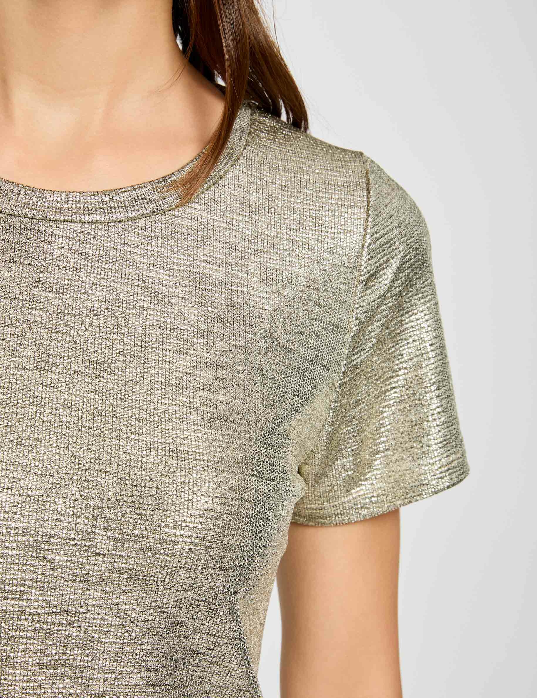 short sleeved t shirt gold women Short-sleeved t-shirt gold women