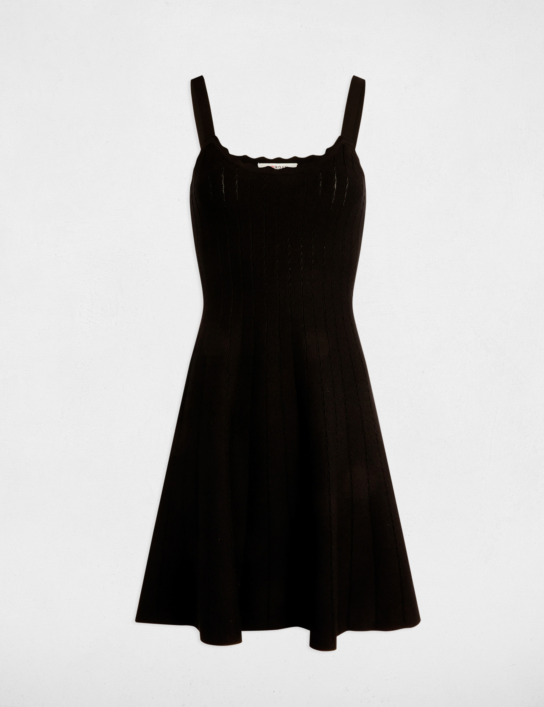 robe tricot courte trapeze noir femme Robe tricot courte trapèze noir femme