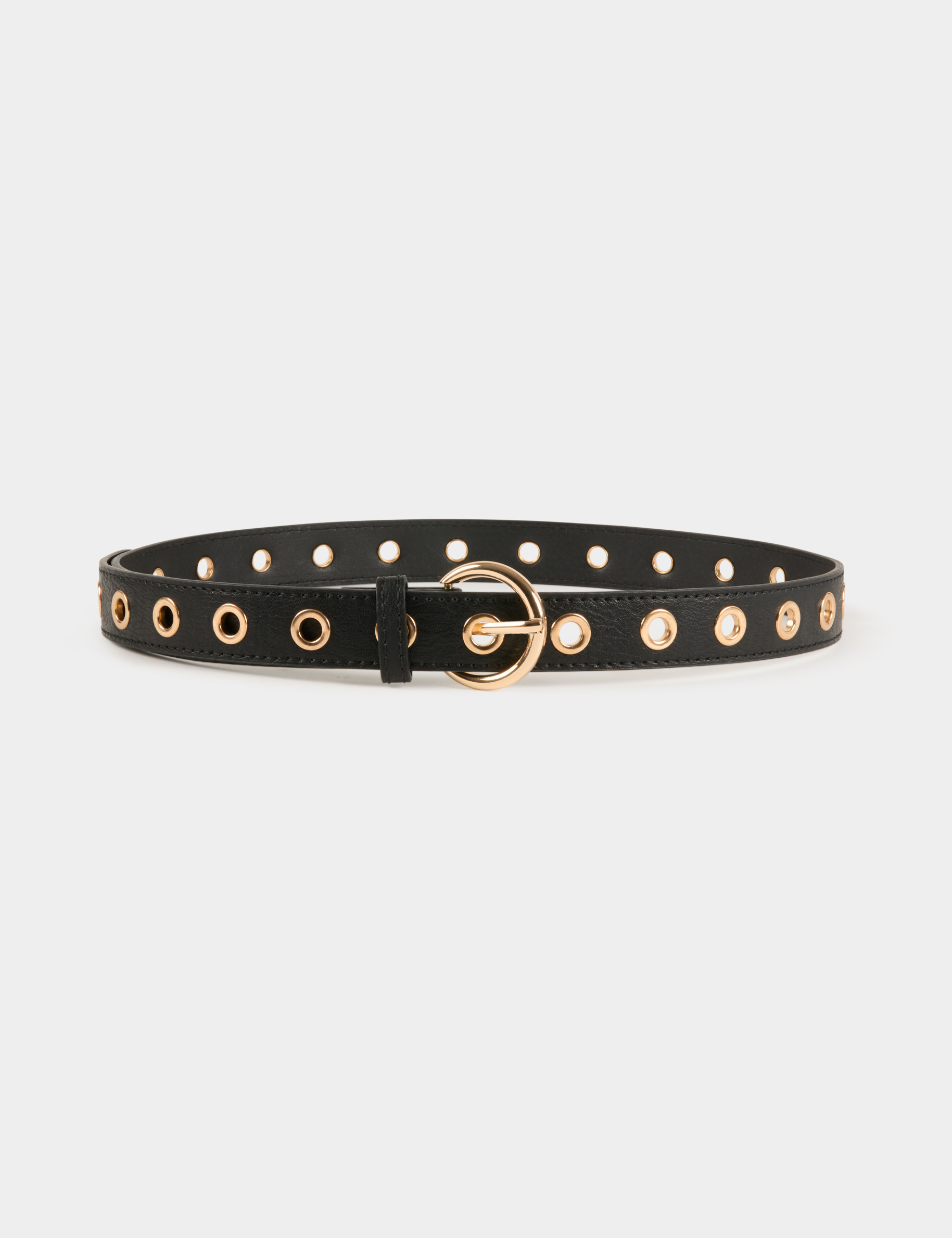 Belt with eyelets gold ladies Morgan