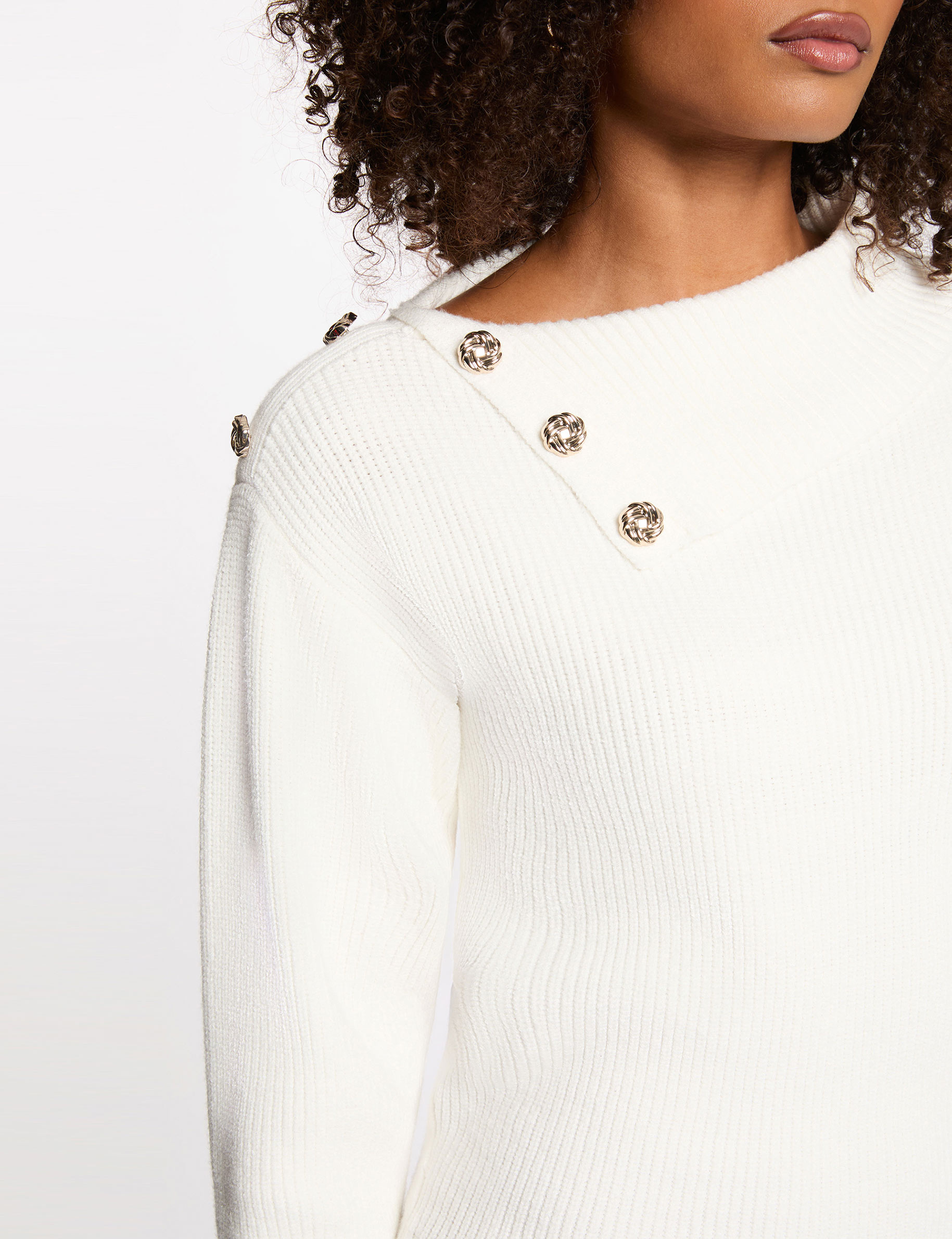 Fitted short dress white women