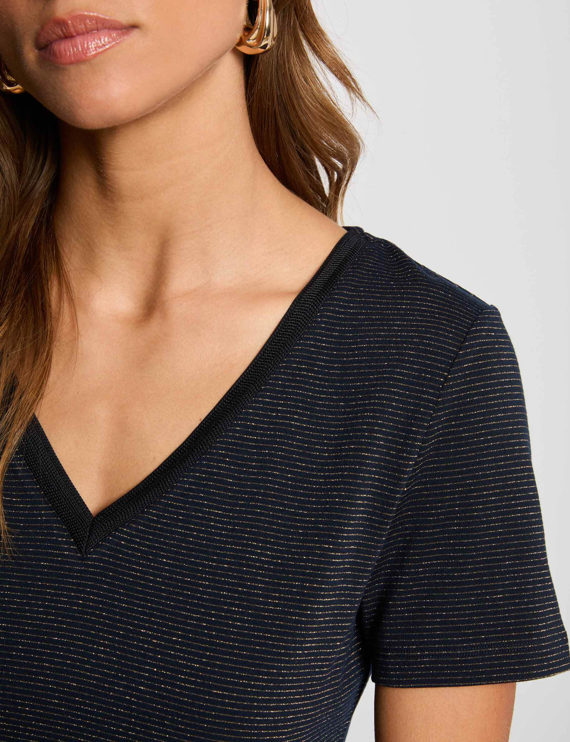 short sleeved t shirt navy blue women Short-sleeved t-shirt navy blue women