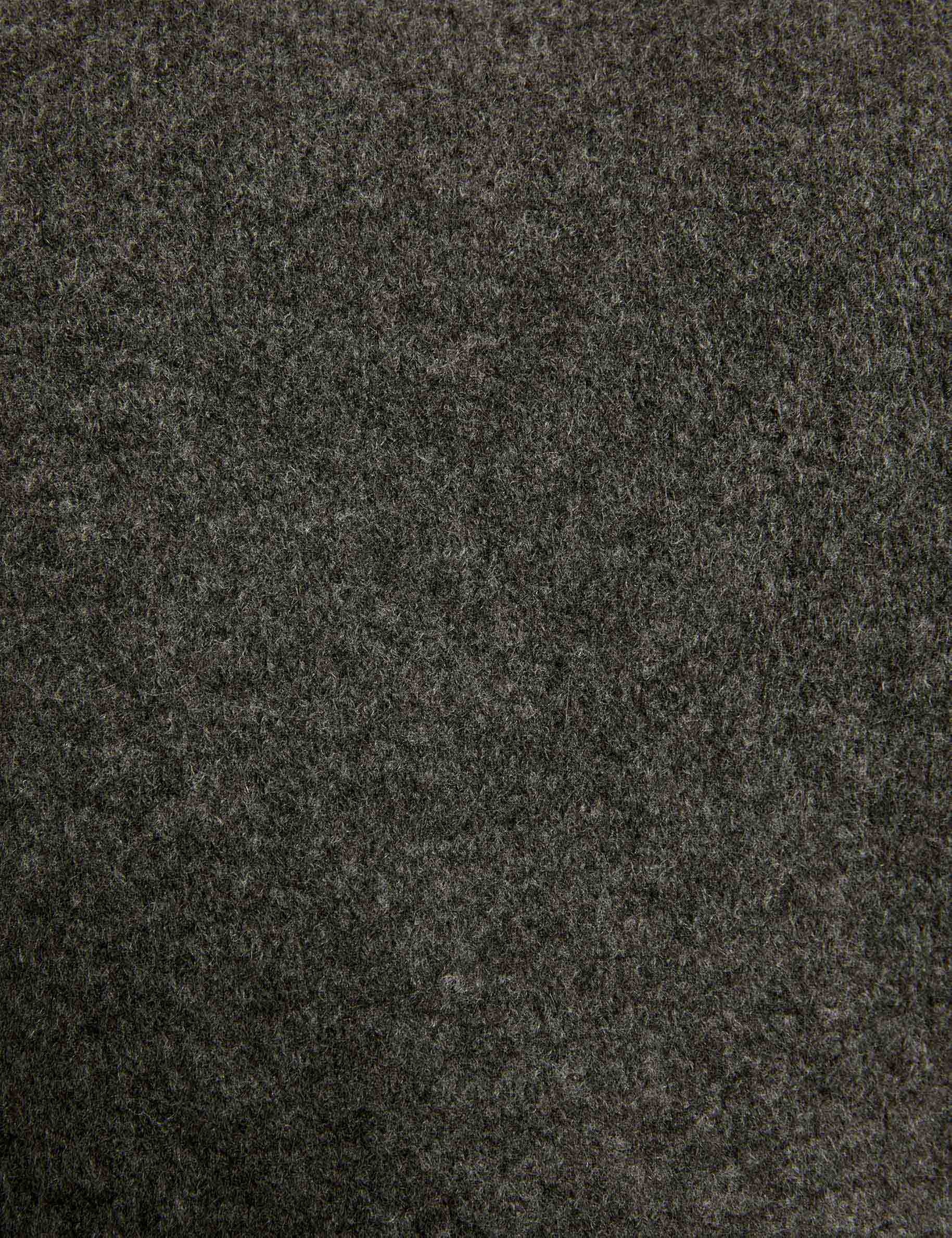 pull ajuste col a revers gris fonce femme null