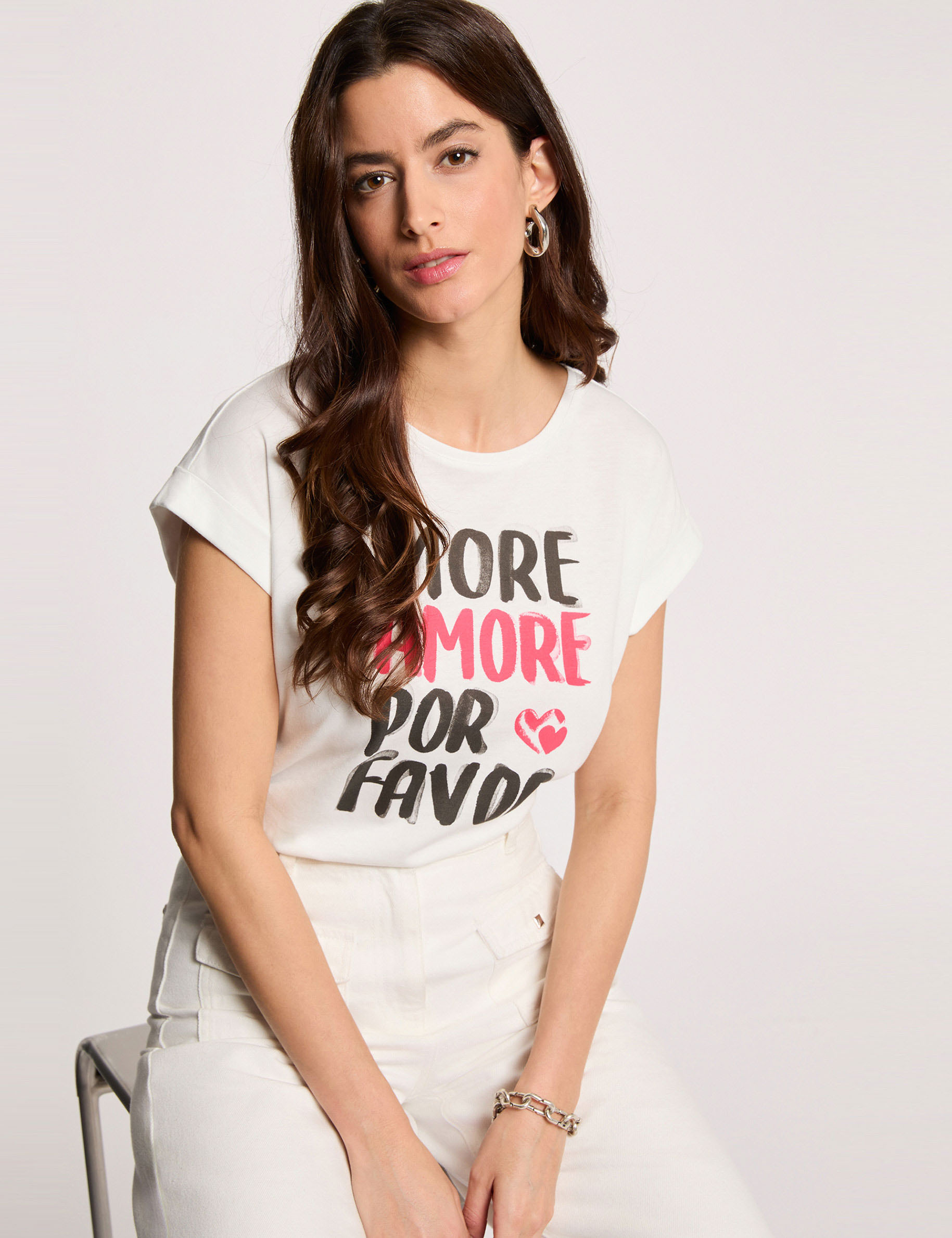 Short-sleeve t-shirt white women