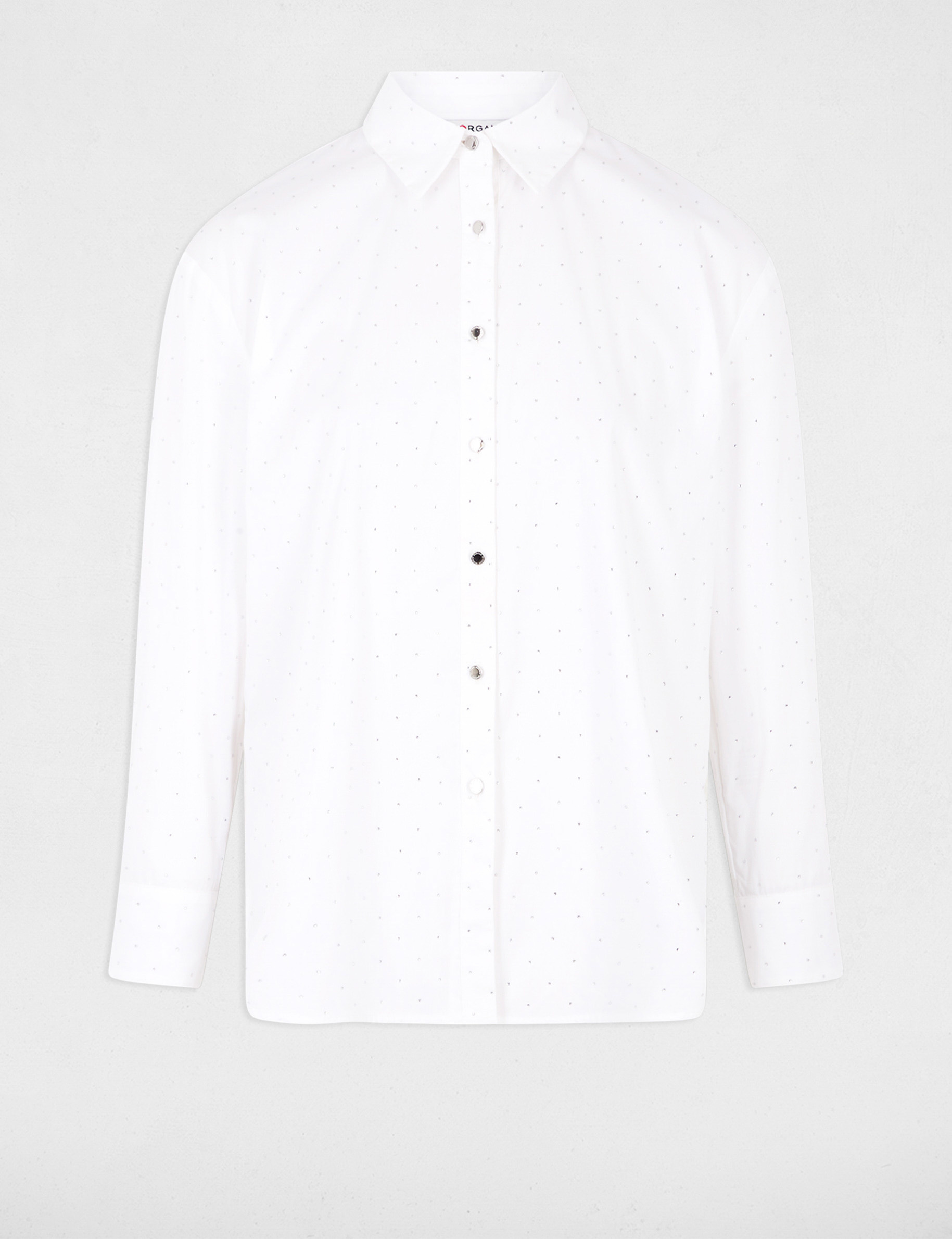 long sleeved shirt rhinestones white women Long-sleeved shirt rhinestones white women