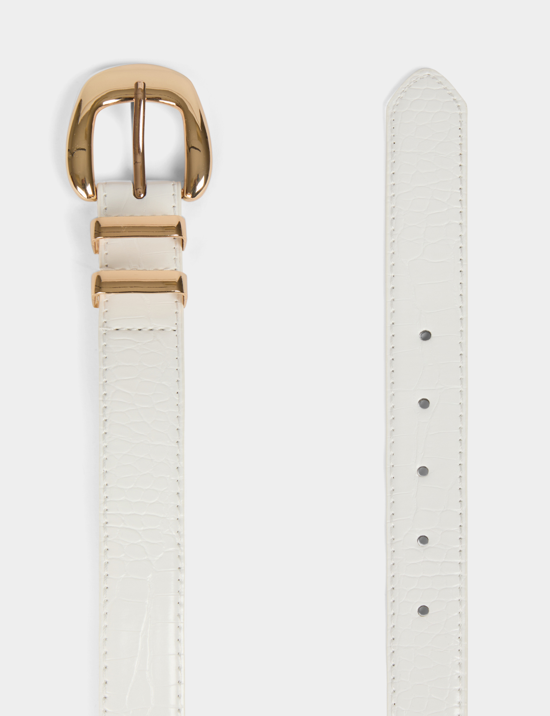 ceinture croco blanc femme Ceinture croco blanc femme