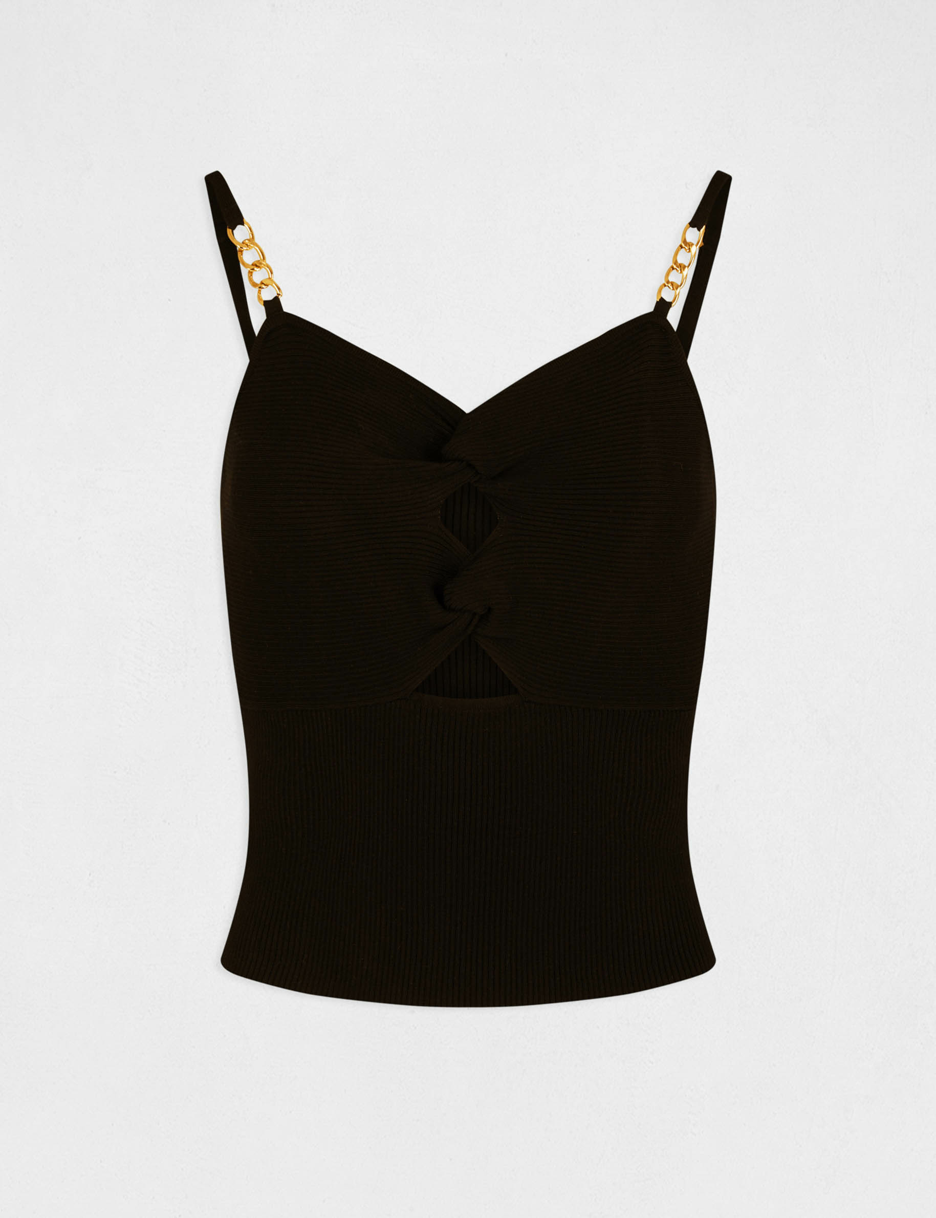 Jumper vest top with jewelled details black ladies'