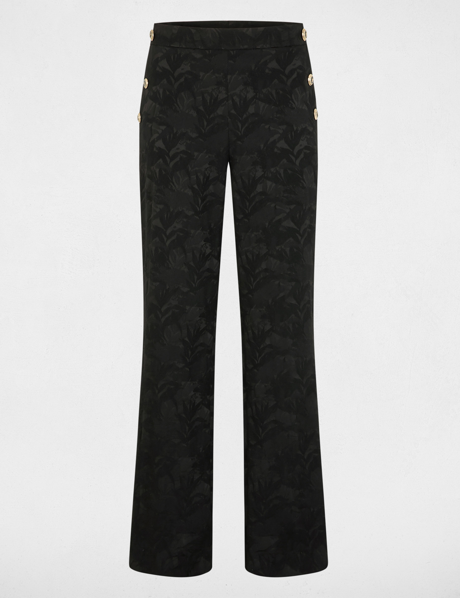 pantalon slim taille haute noir femme black women