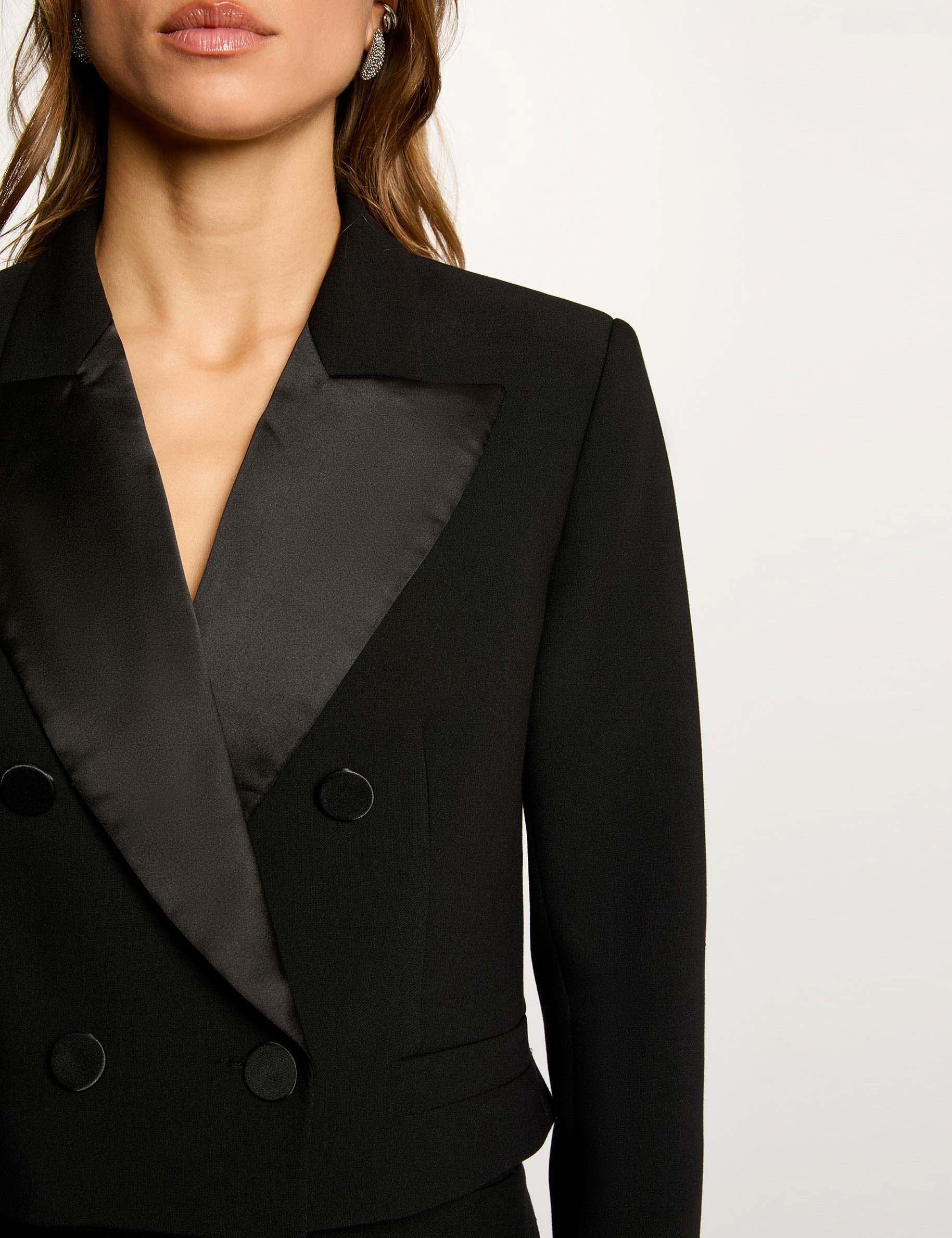 short wrap jacket black women Short wrap jacket black women