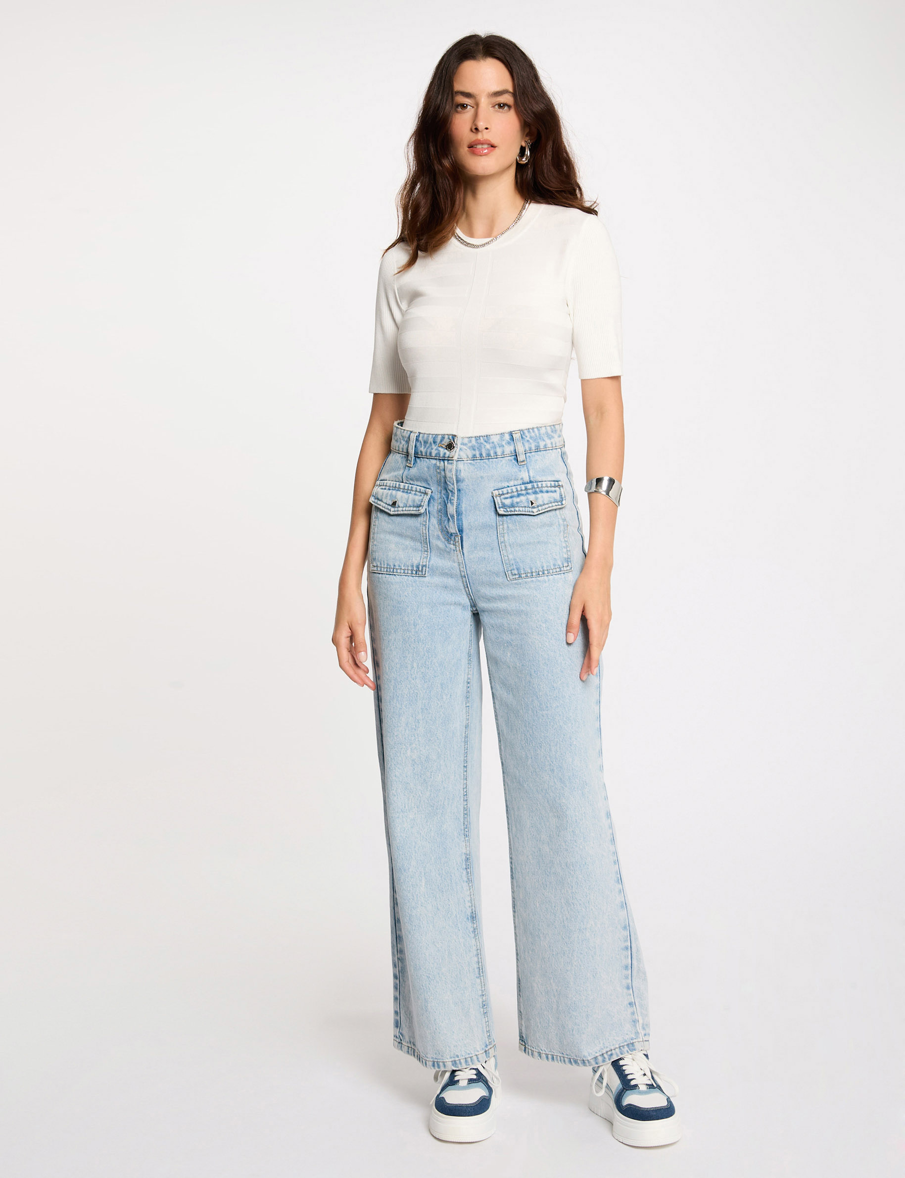 jumper with short sleeves ivory women Jumper with short sleeves ivory women