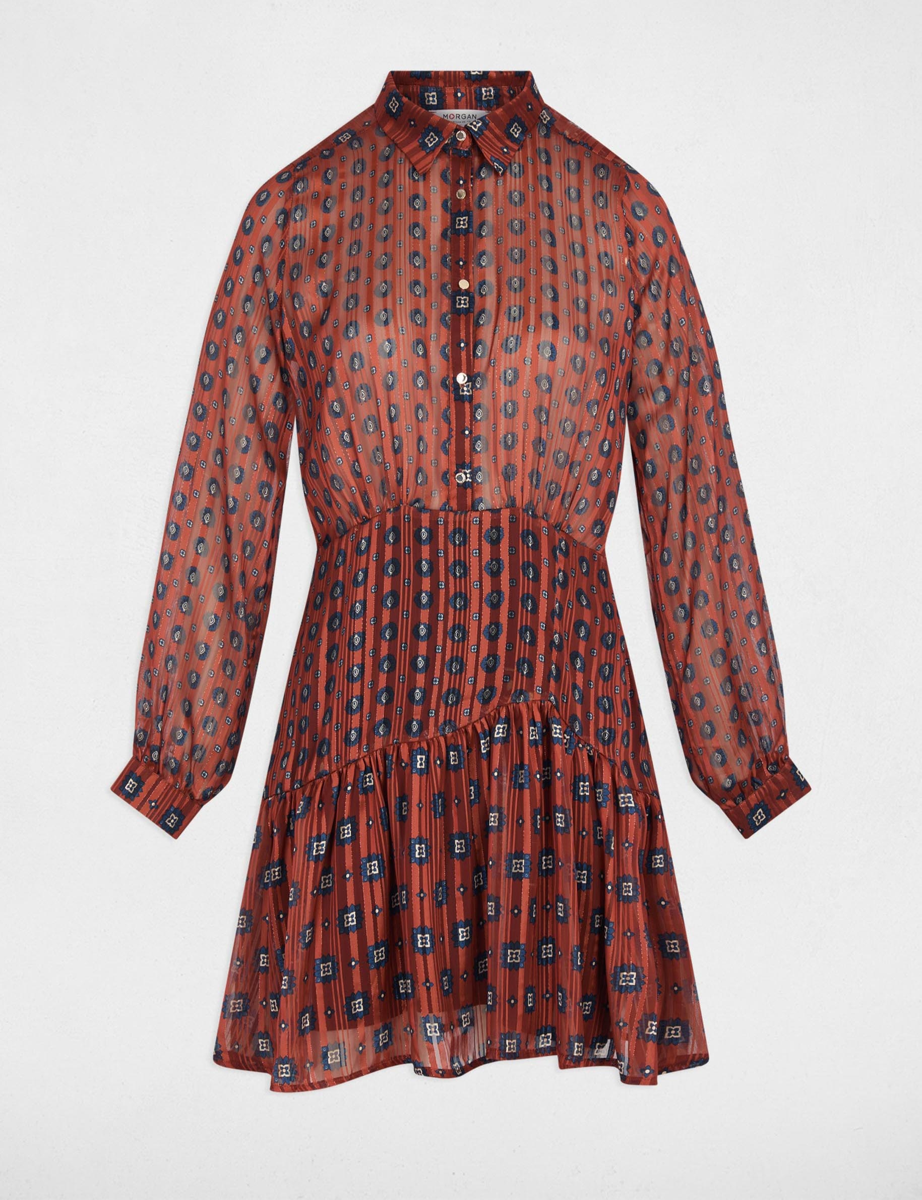 flared short dress multicolor women Flared short dress multicolor women